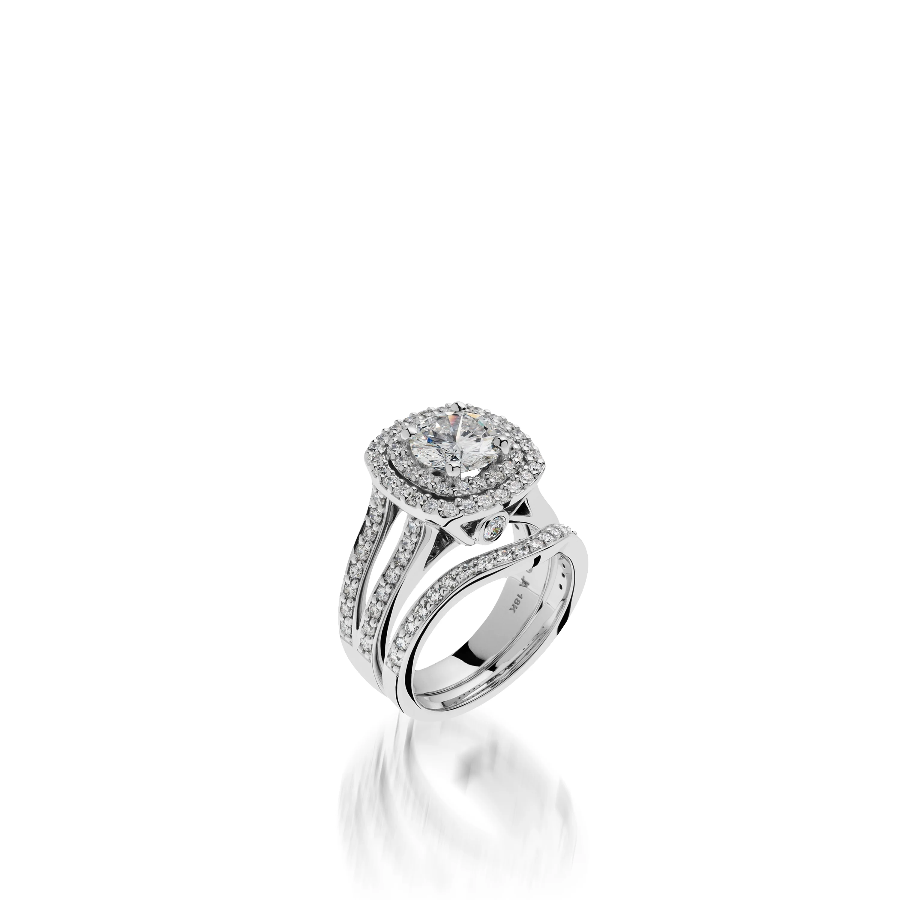 Cashmere White Gold Engagement Ring - Image 5