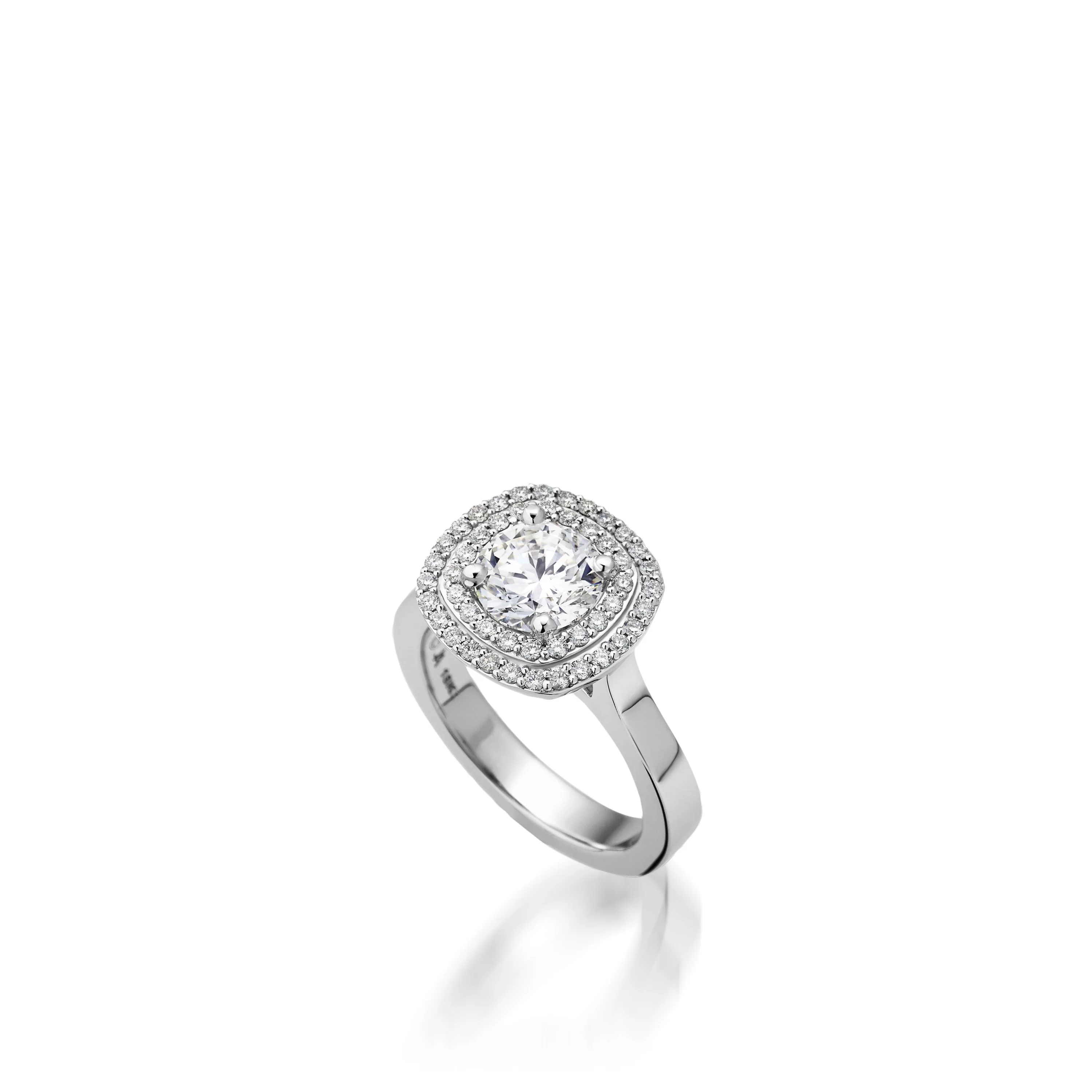Chantilly White Gold Engagement Ring