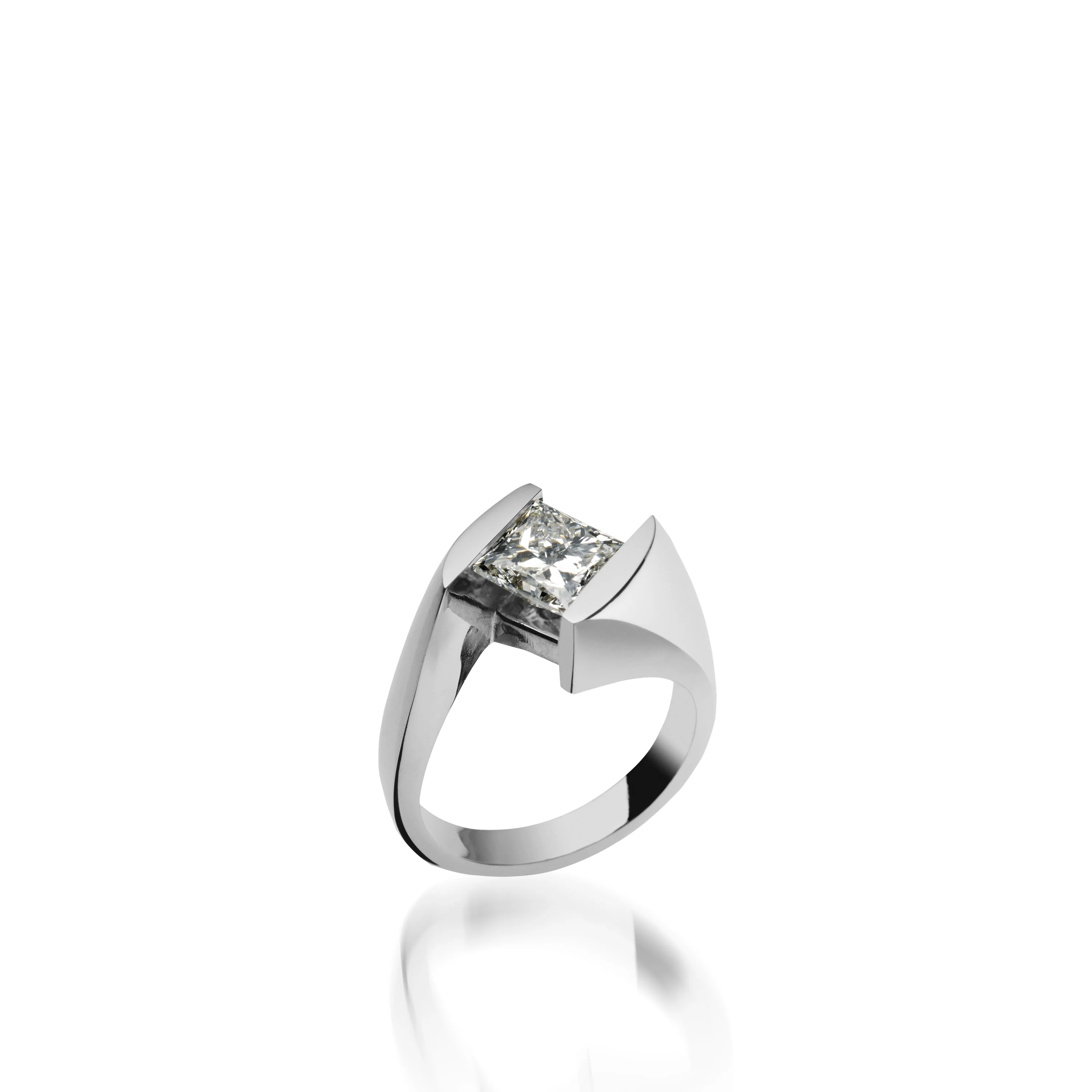Decision White Gold Engagement Ring - Image 3