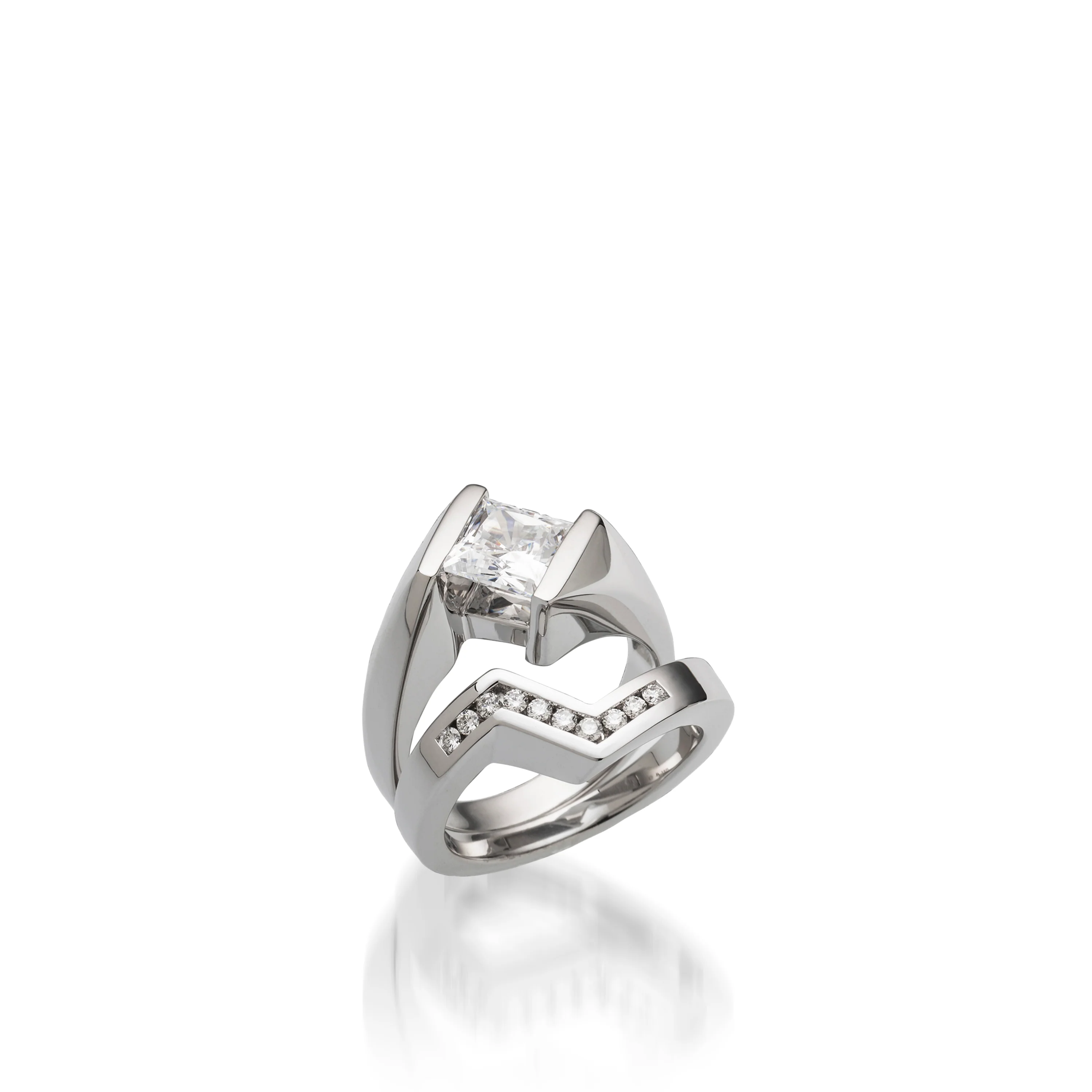 Decision White Gold Engagement Ring - Image 4