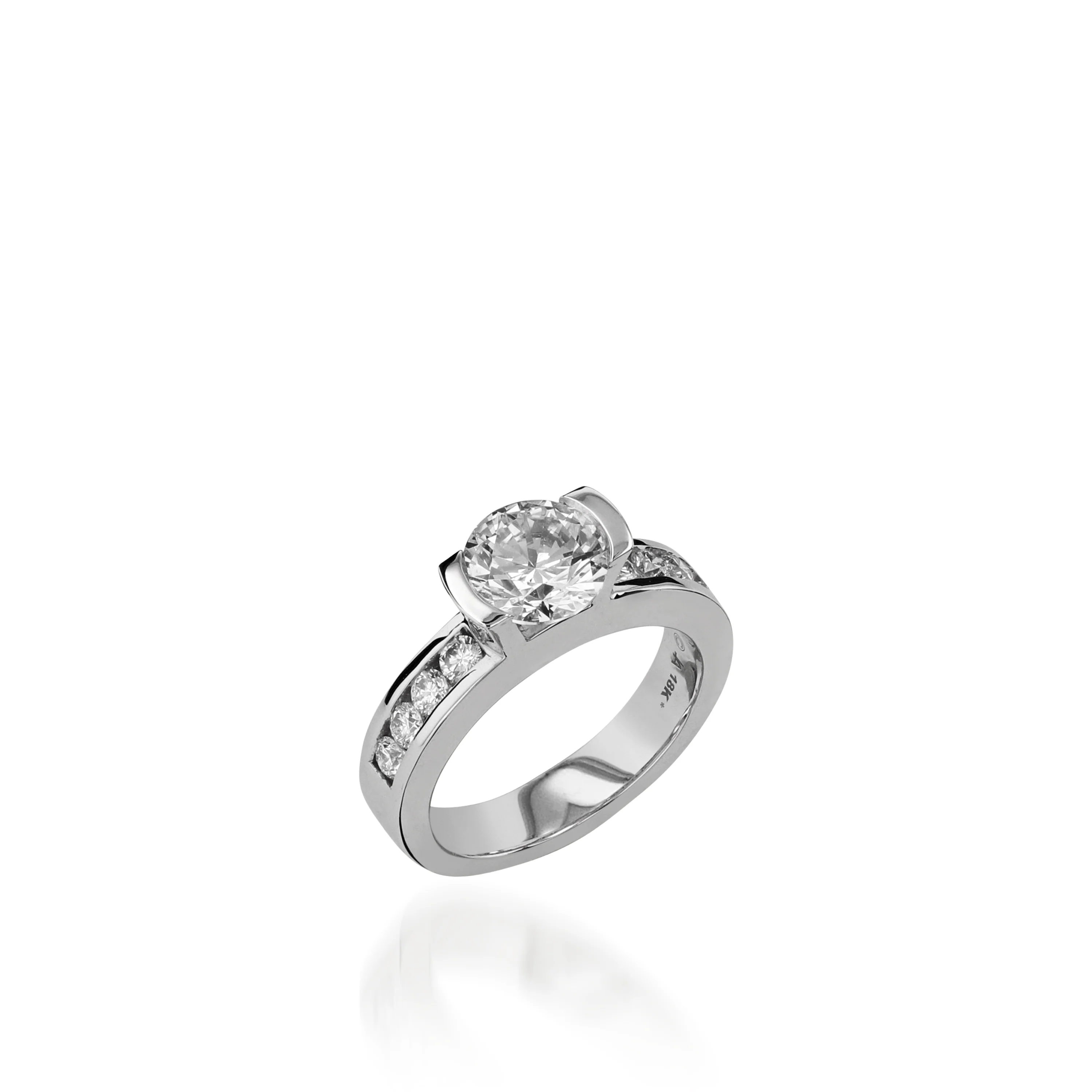 Delicia White Gold Engagement Ring - Image 2