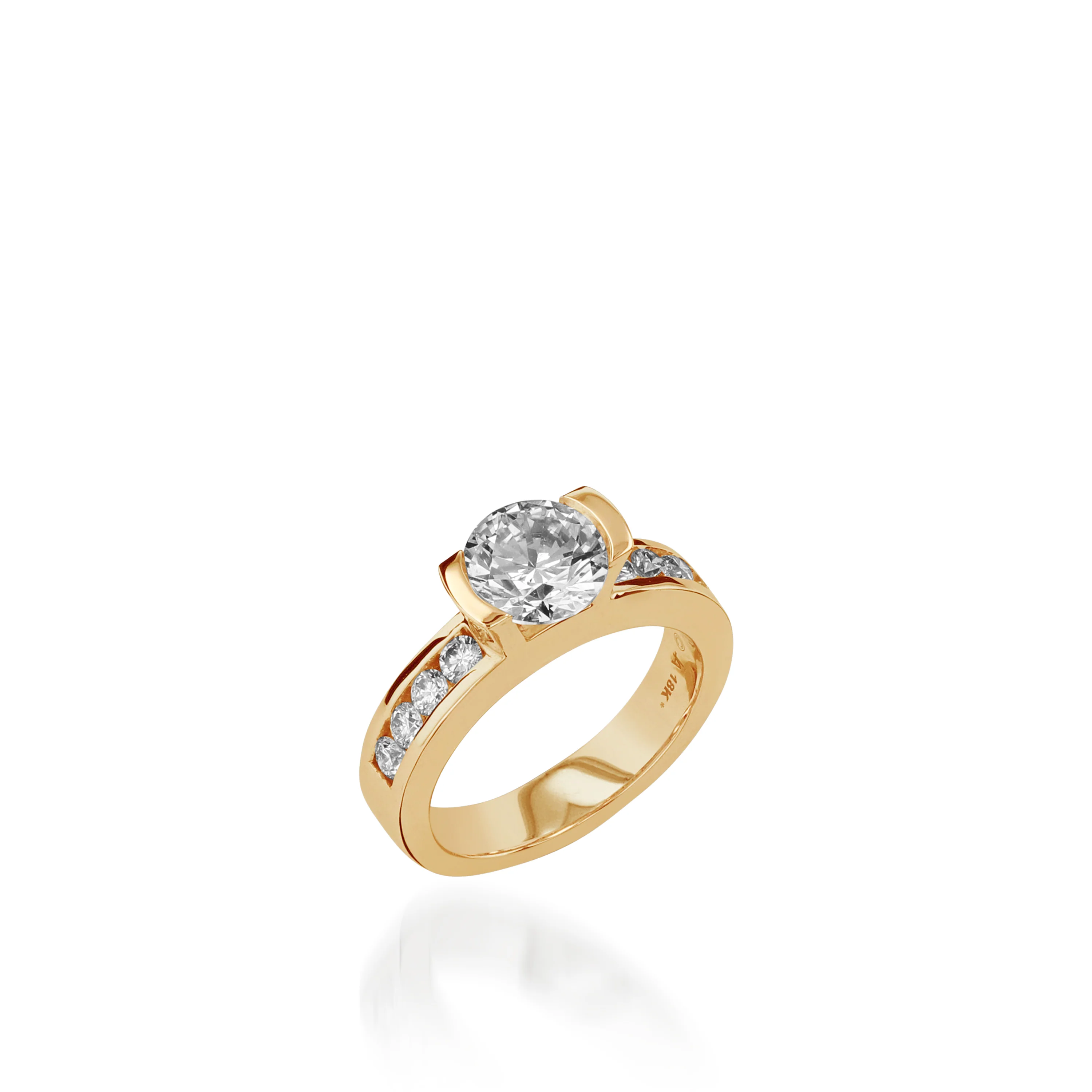 Delicia Yellow Gold Engagement Ring - Image 2