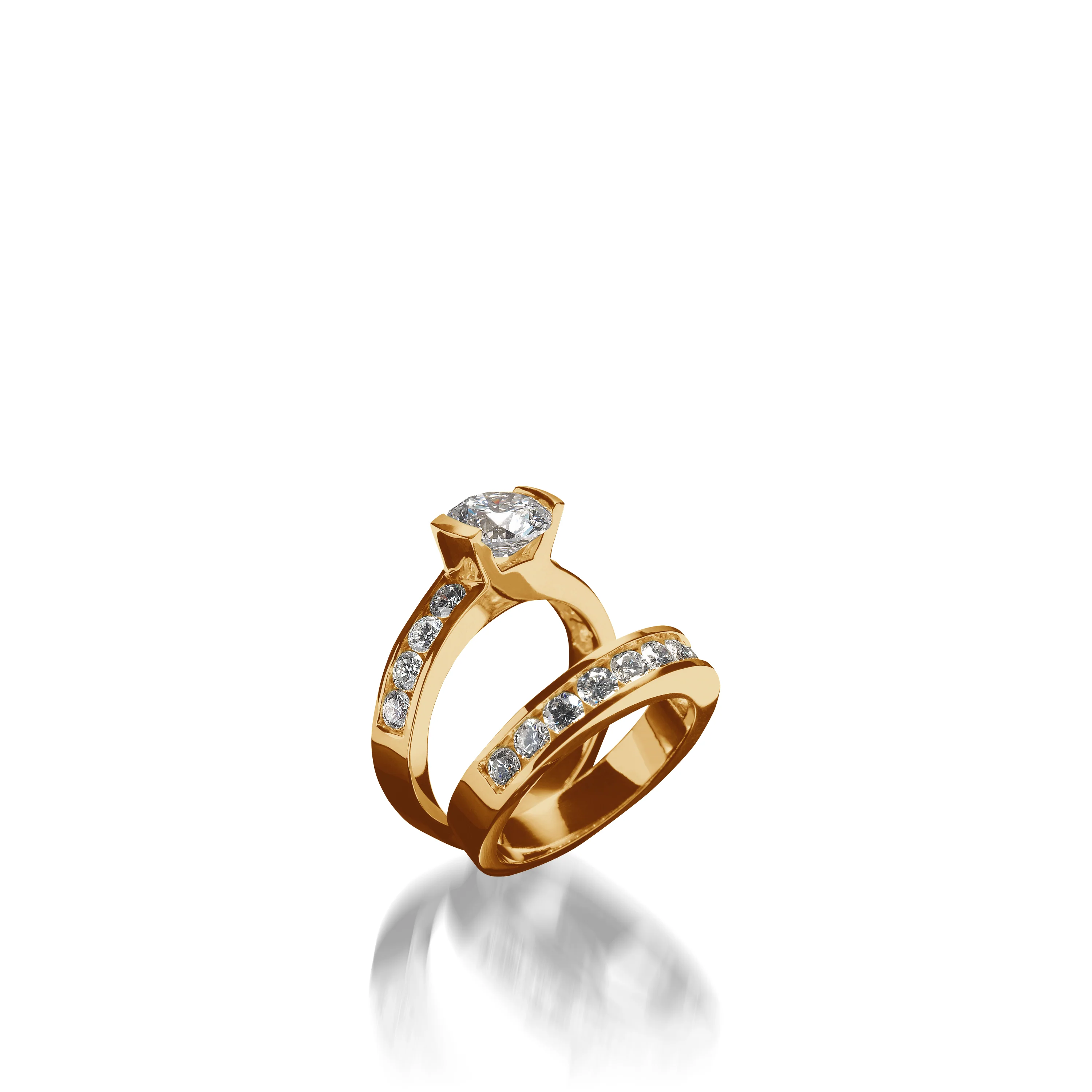 Delicia Yellow Gold Engagement Ring - Image 4