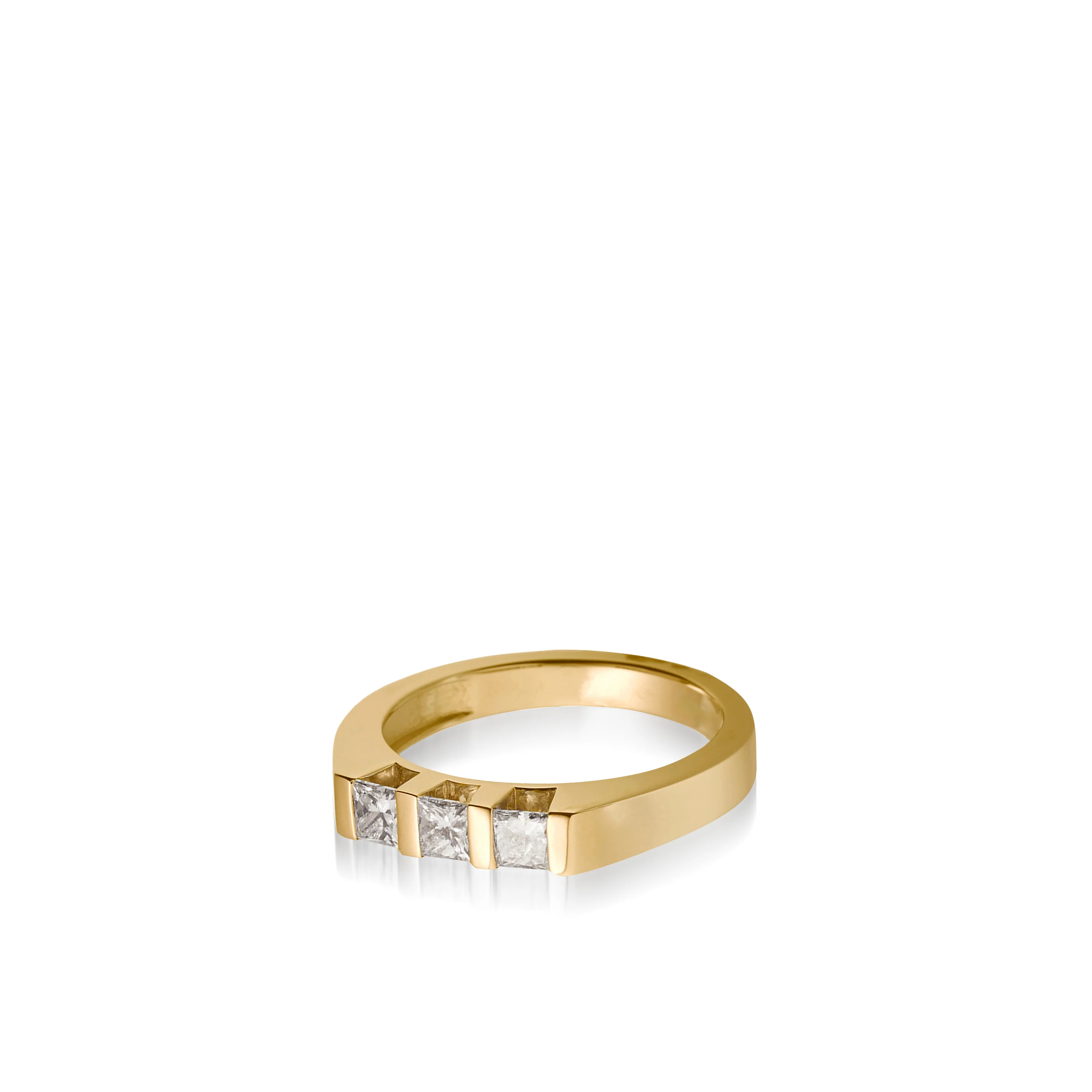 Devotion Three-Stone Diamond Ring - Image 4