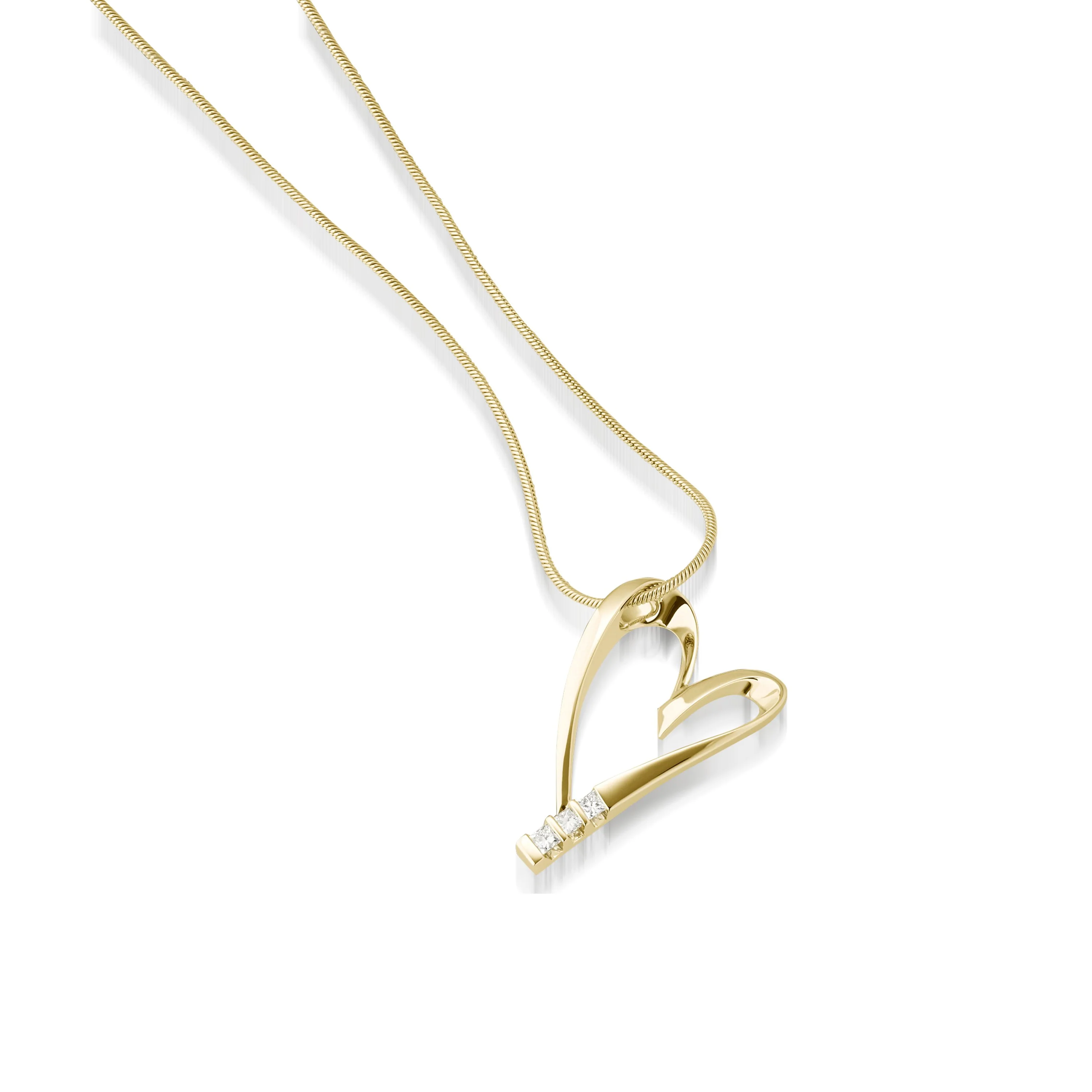 Devotion Diamond Heart Pendant Necklace - Image 3