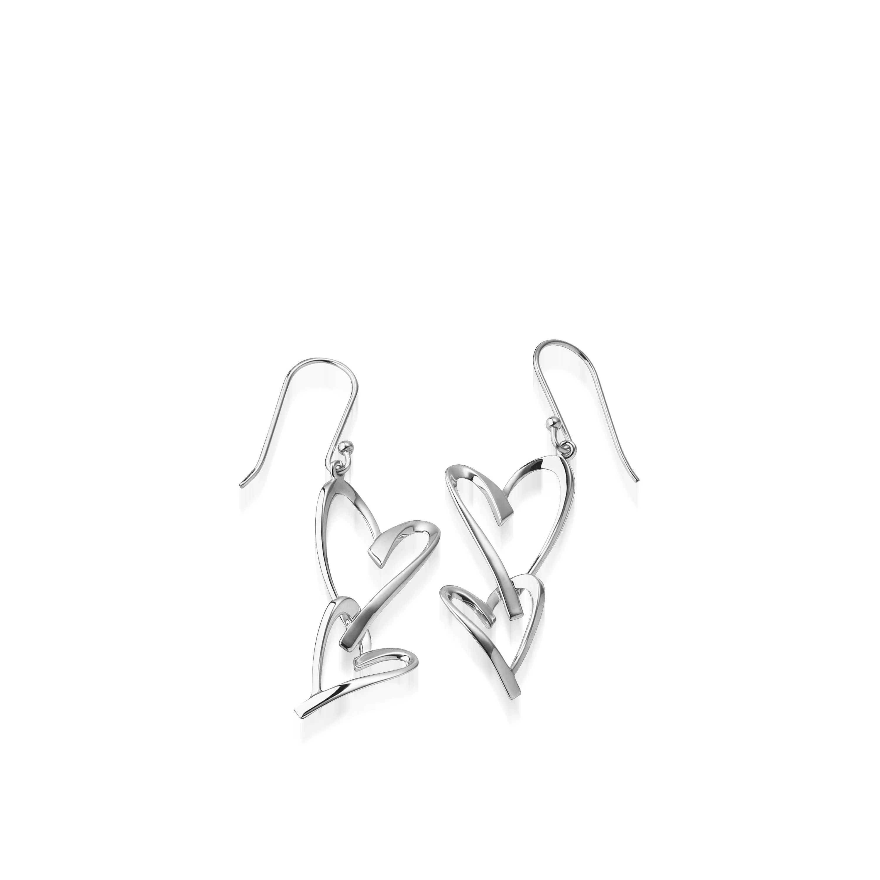 Devotion Heart Dangle Earrings - Image 3
