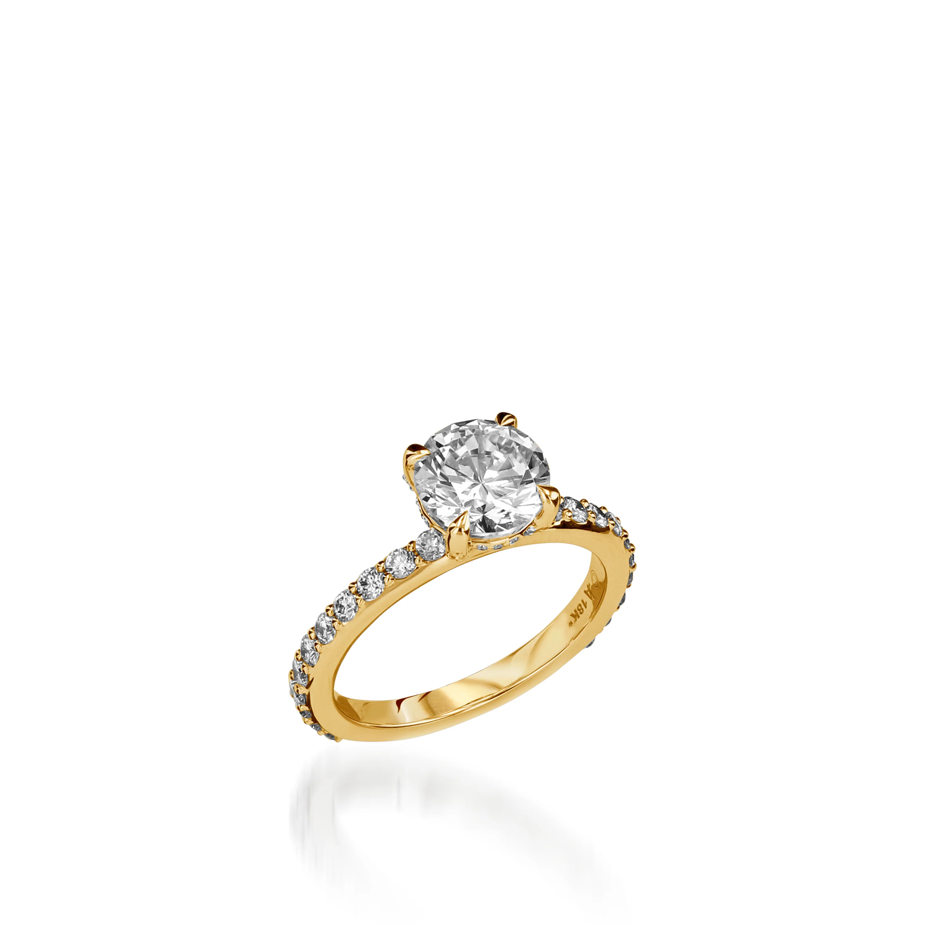 Duchess Round White Gold Engagement Ring - Image 3