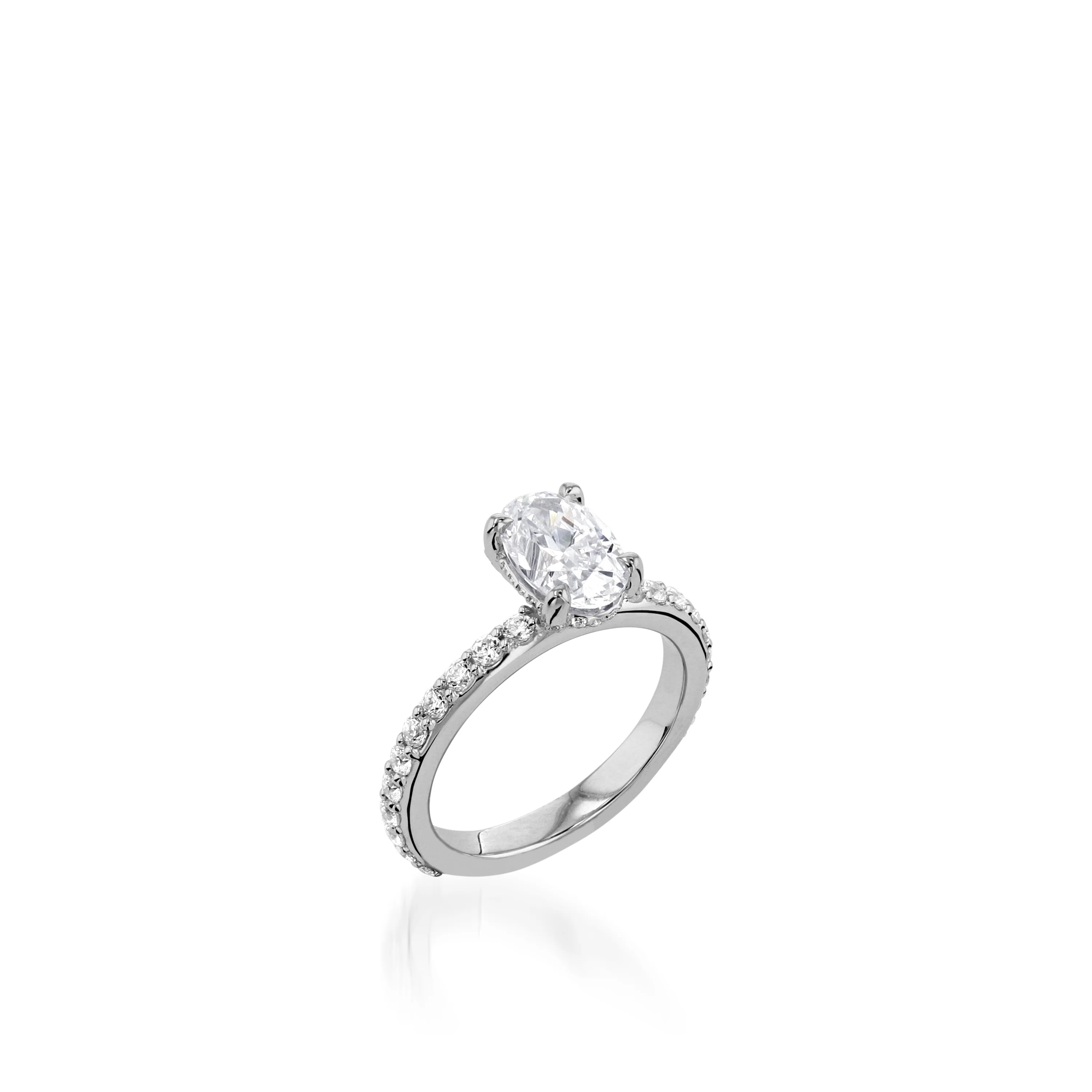 Duchess Oval Yellow Gold Engagement Ring - Image 2