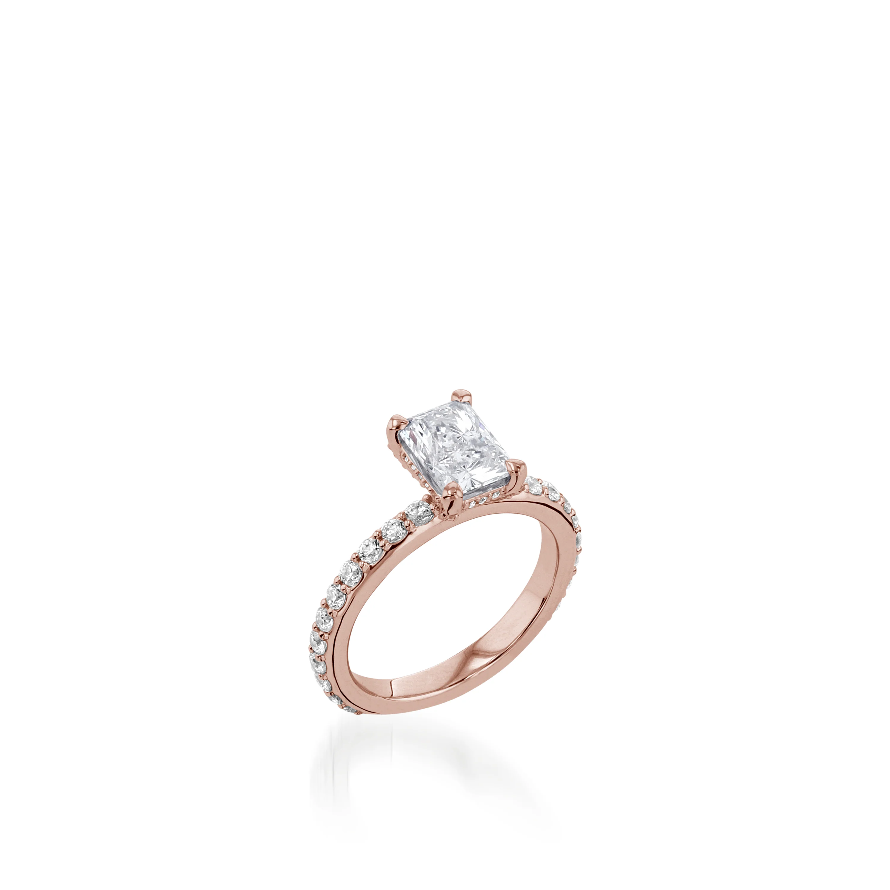 Duchess Radiant Yellow Gold Engagement Ring - Image 3