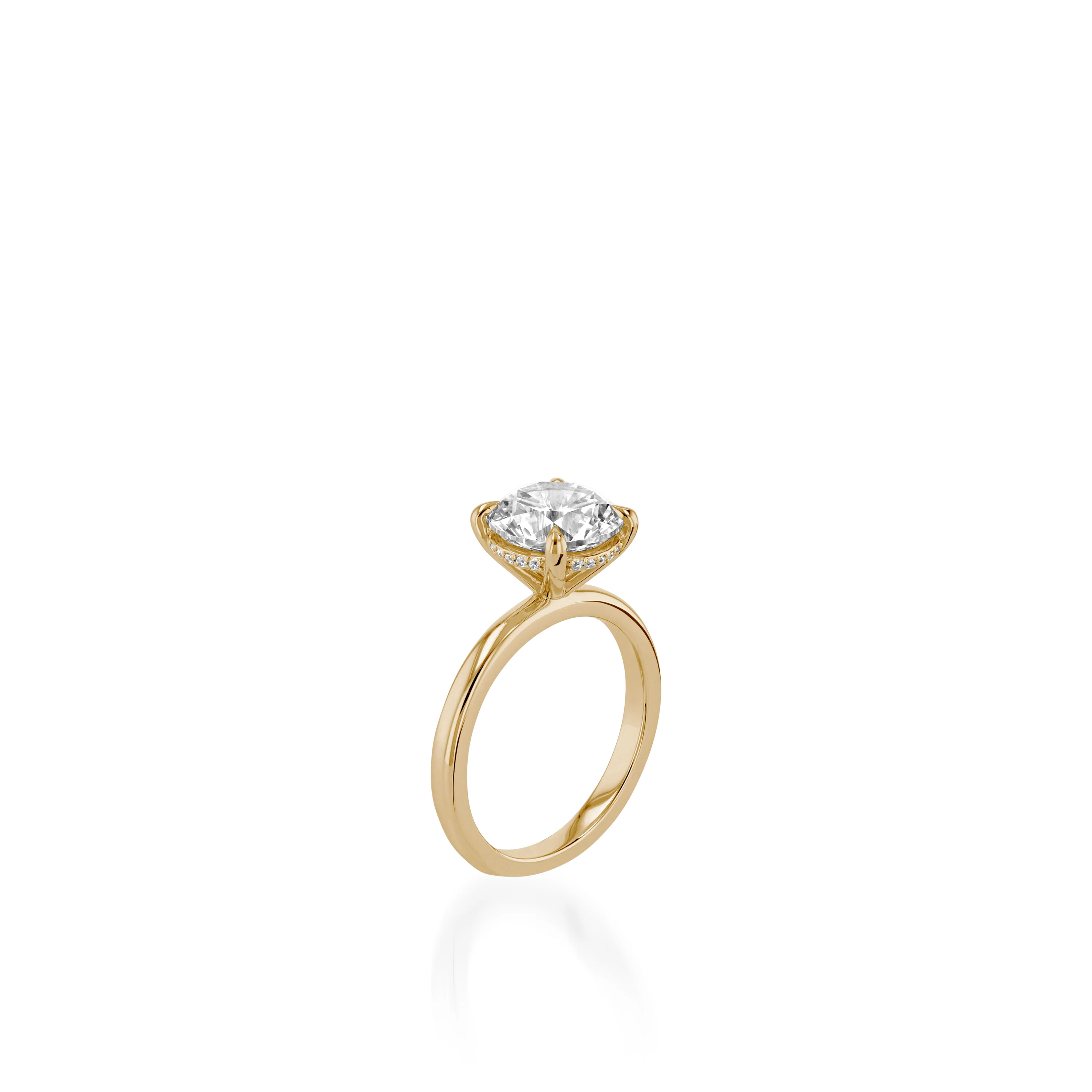 Duchess Solitaire Yellow Gold Engagement Ring