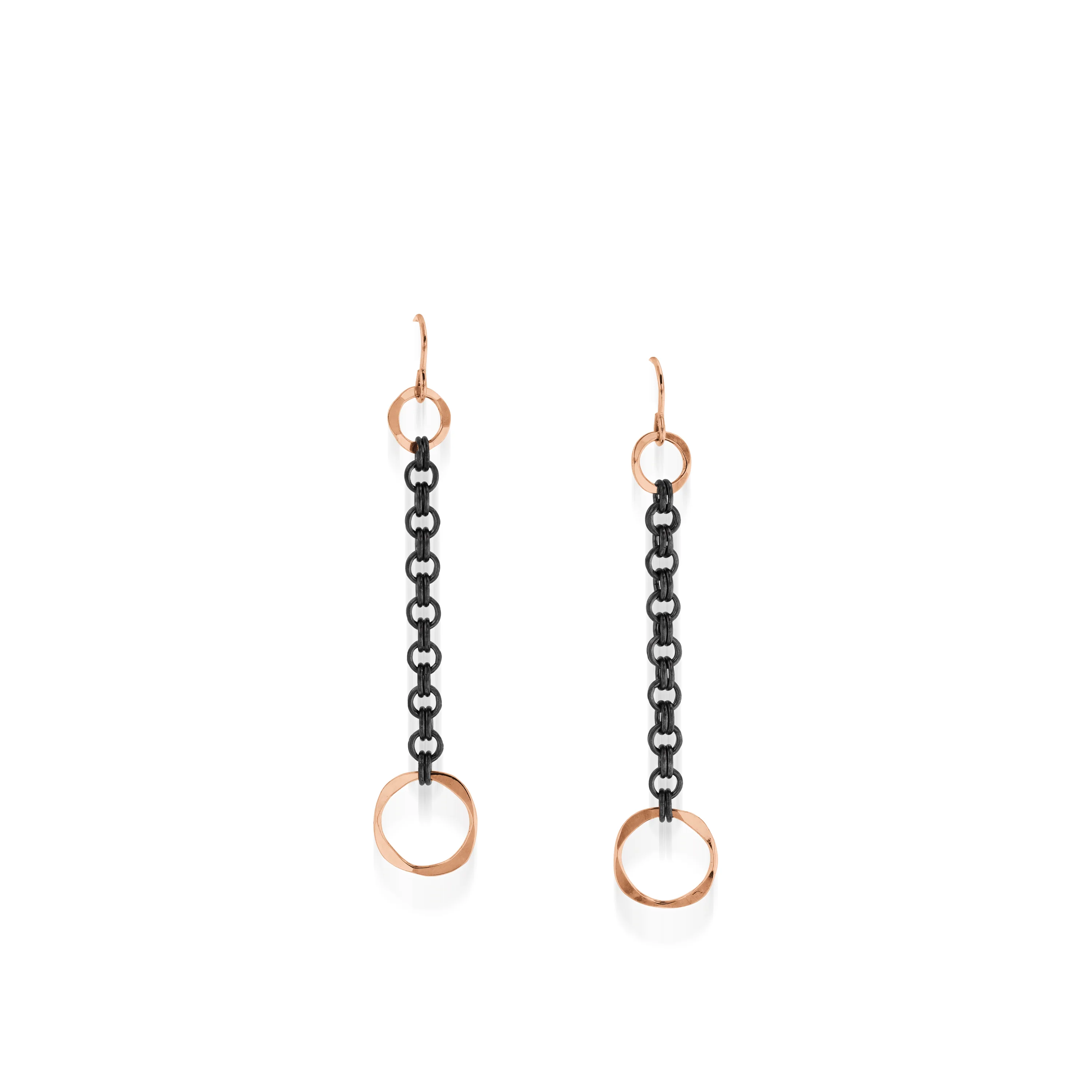 Duplex Dangle Chain Earrings - Image 3