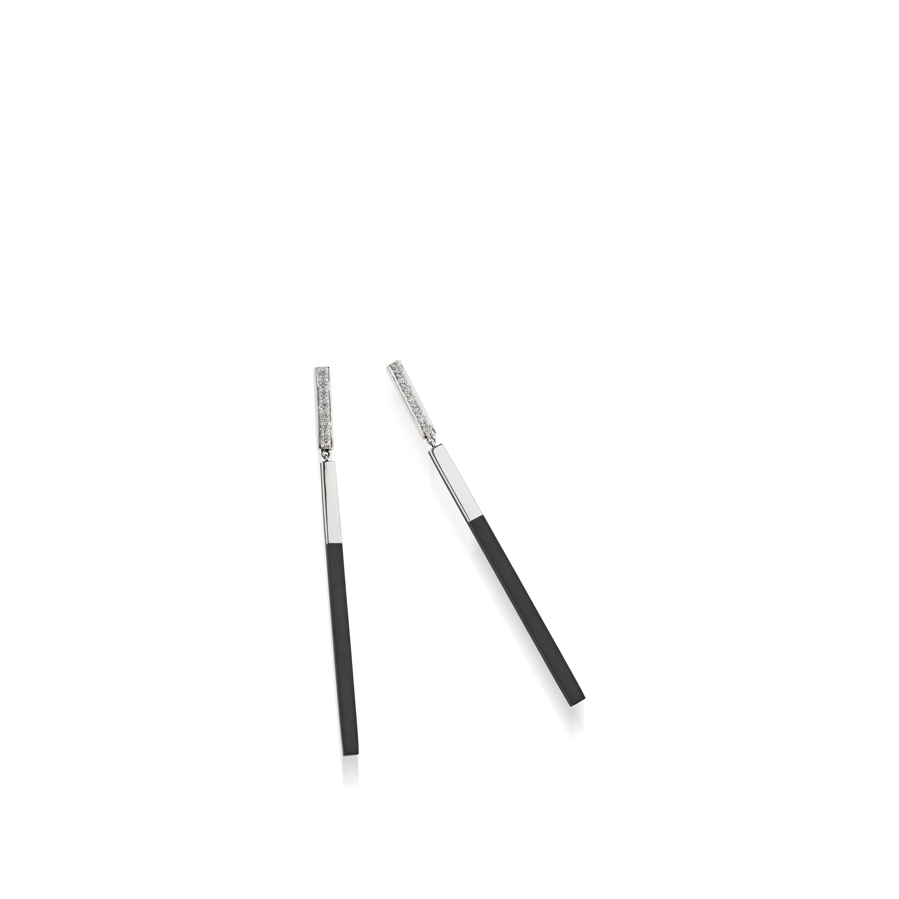 Duplex Pave Dangle Earrings - Image 4