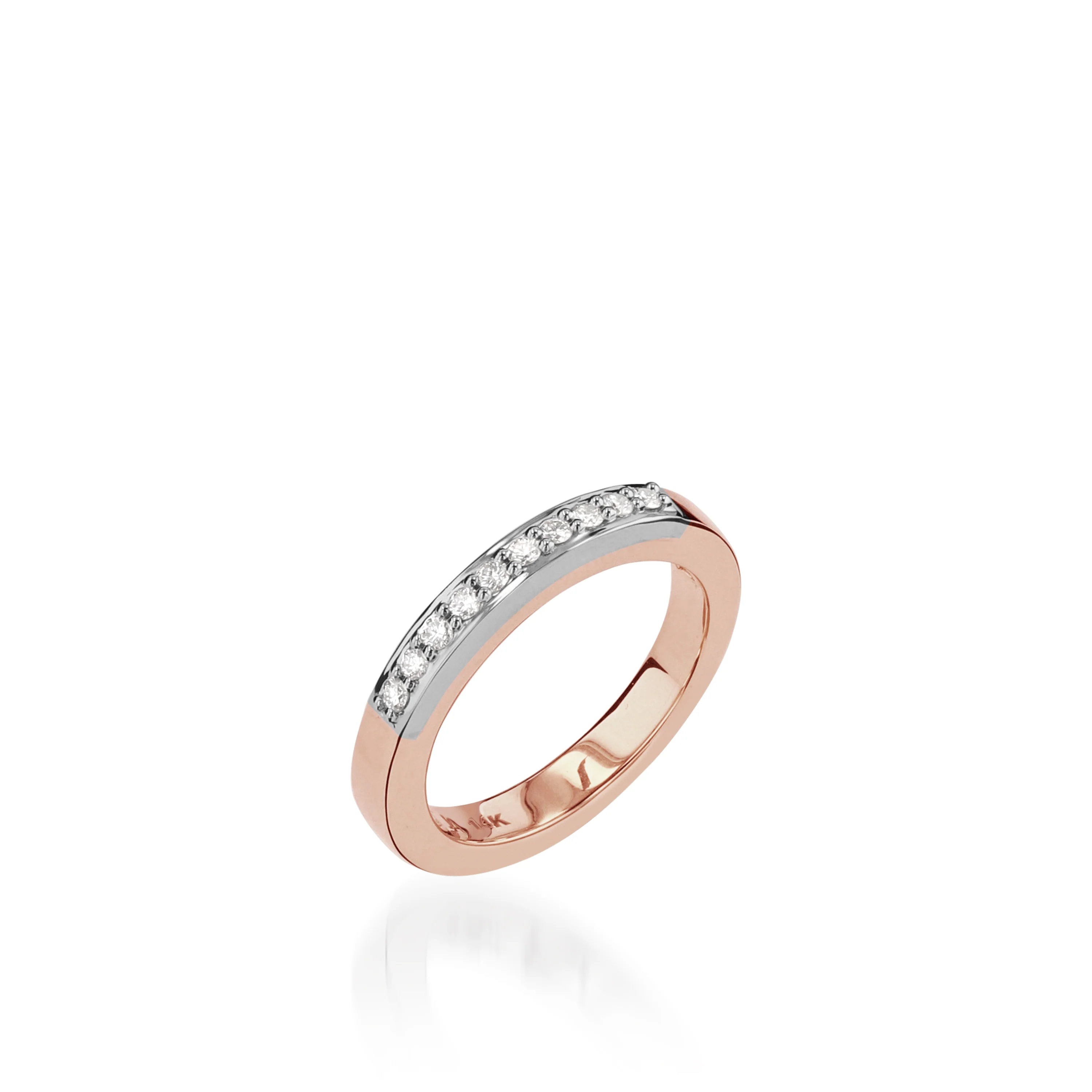 Duplex Gold Pave Diamond Ring - Image 4