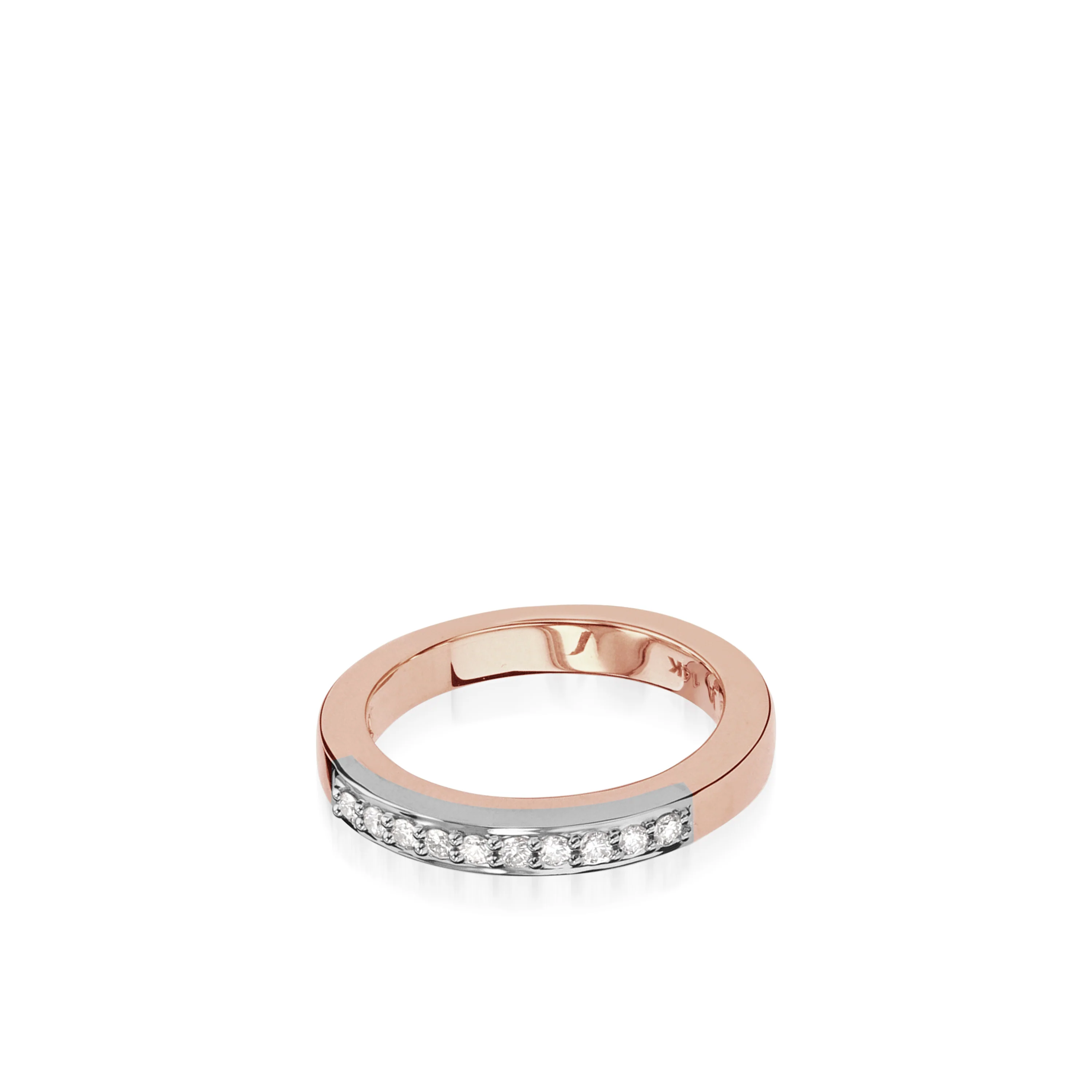 Duplex Gold Pave Diamond Ring - Image 5