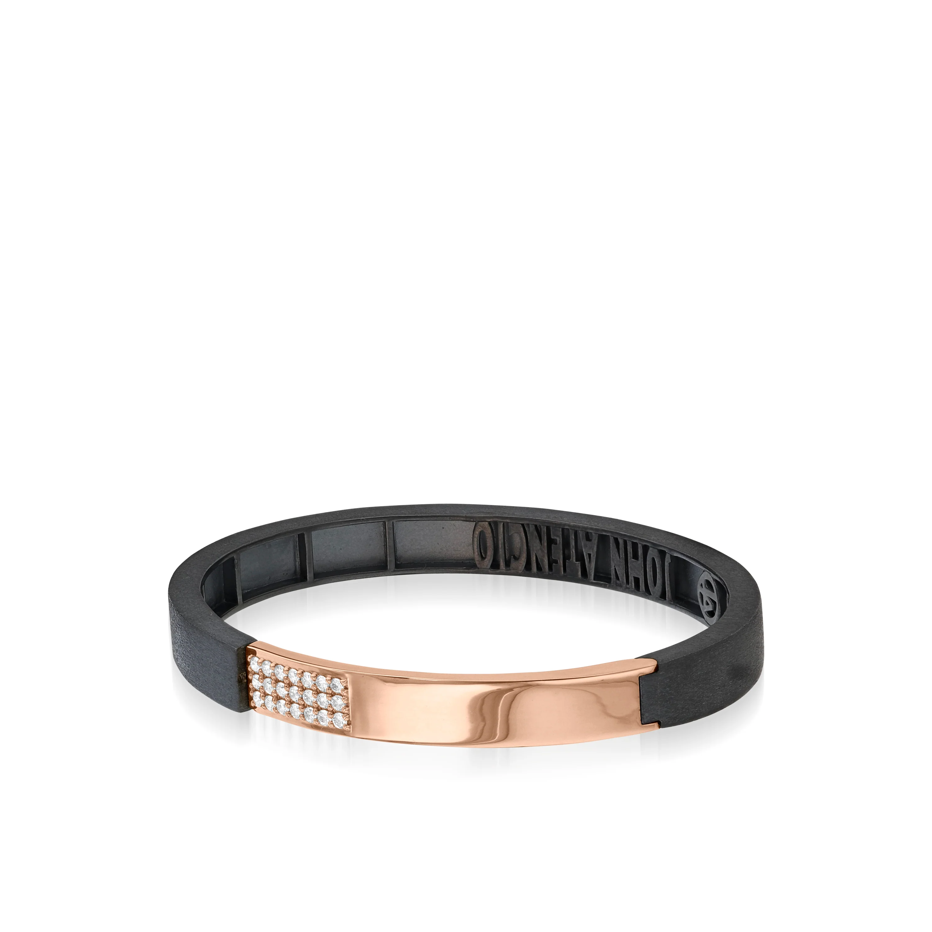 Duplex Pave Diamond Hinged Wide Cuff Bracelet - Image 7