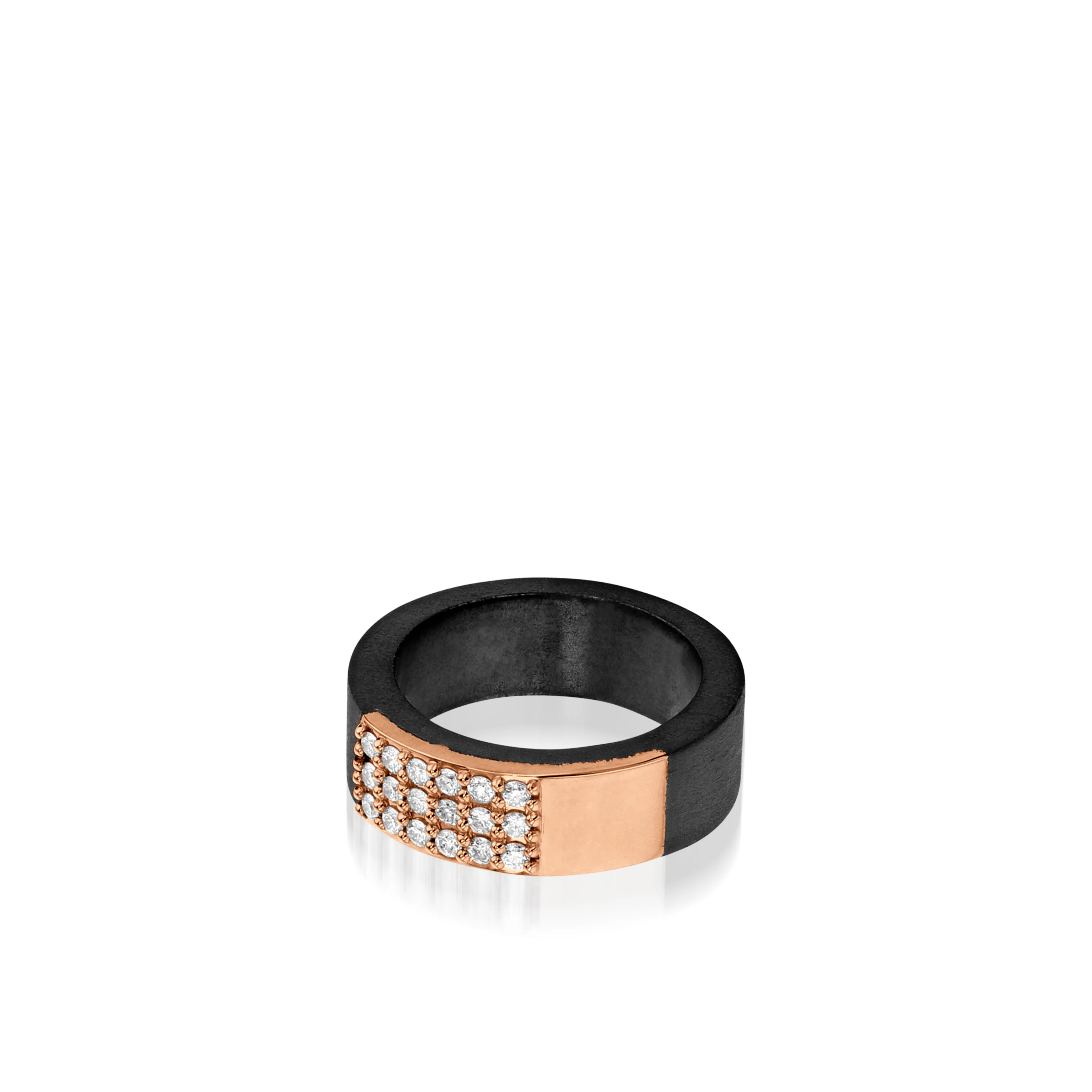 Duplex Wide Pave Diamond Ring - Image 7