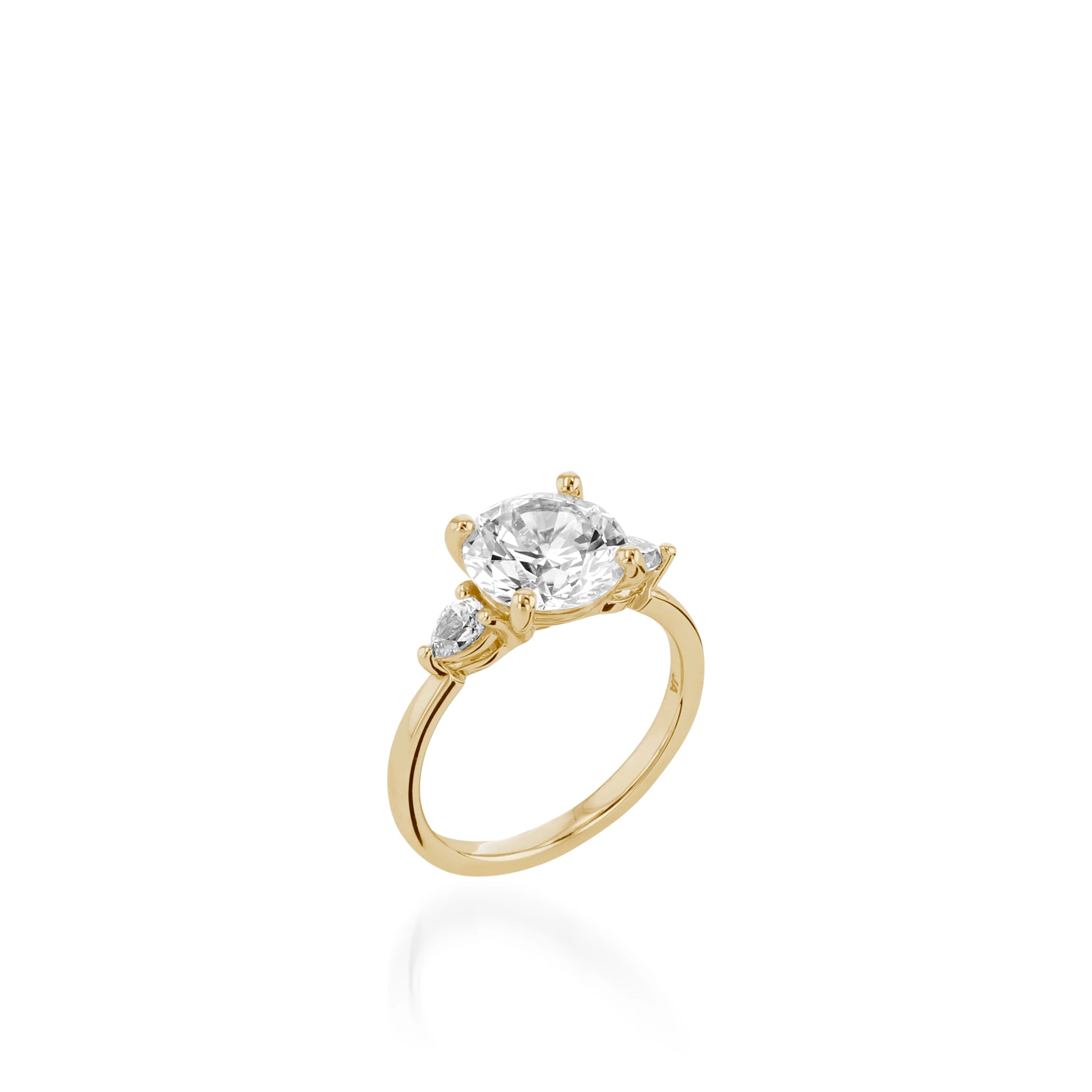Dyani White Gold Engagement Ring - Image 3