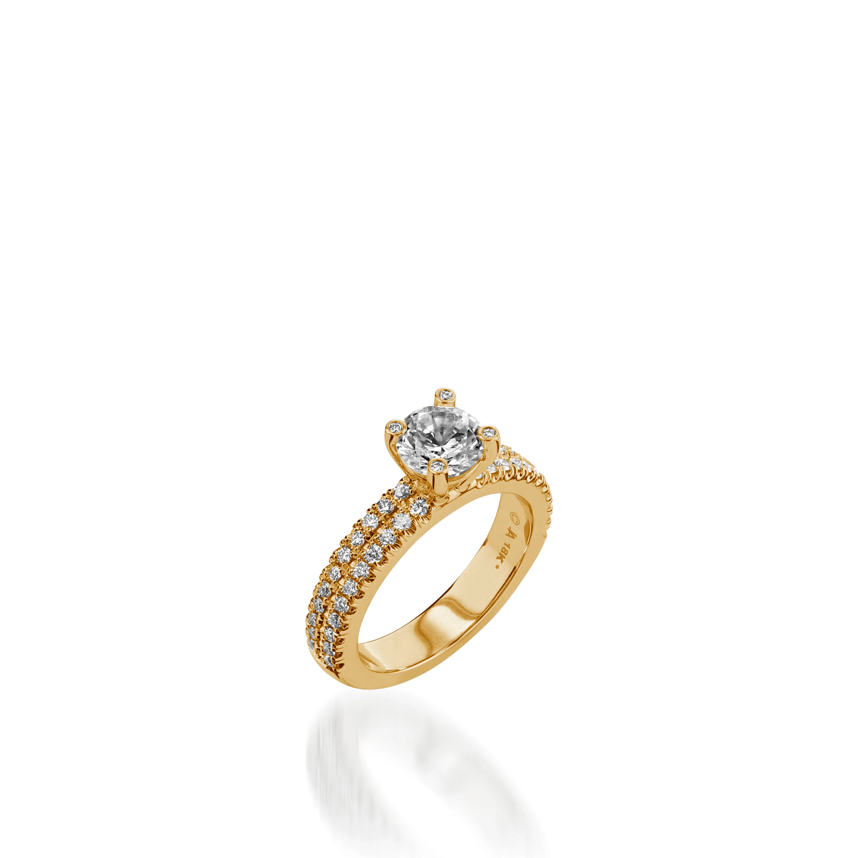 Dynasty White Gold Engagement Ring - Image 7
