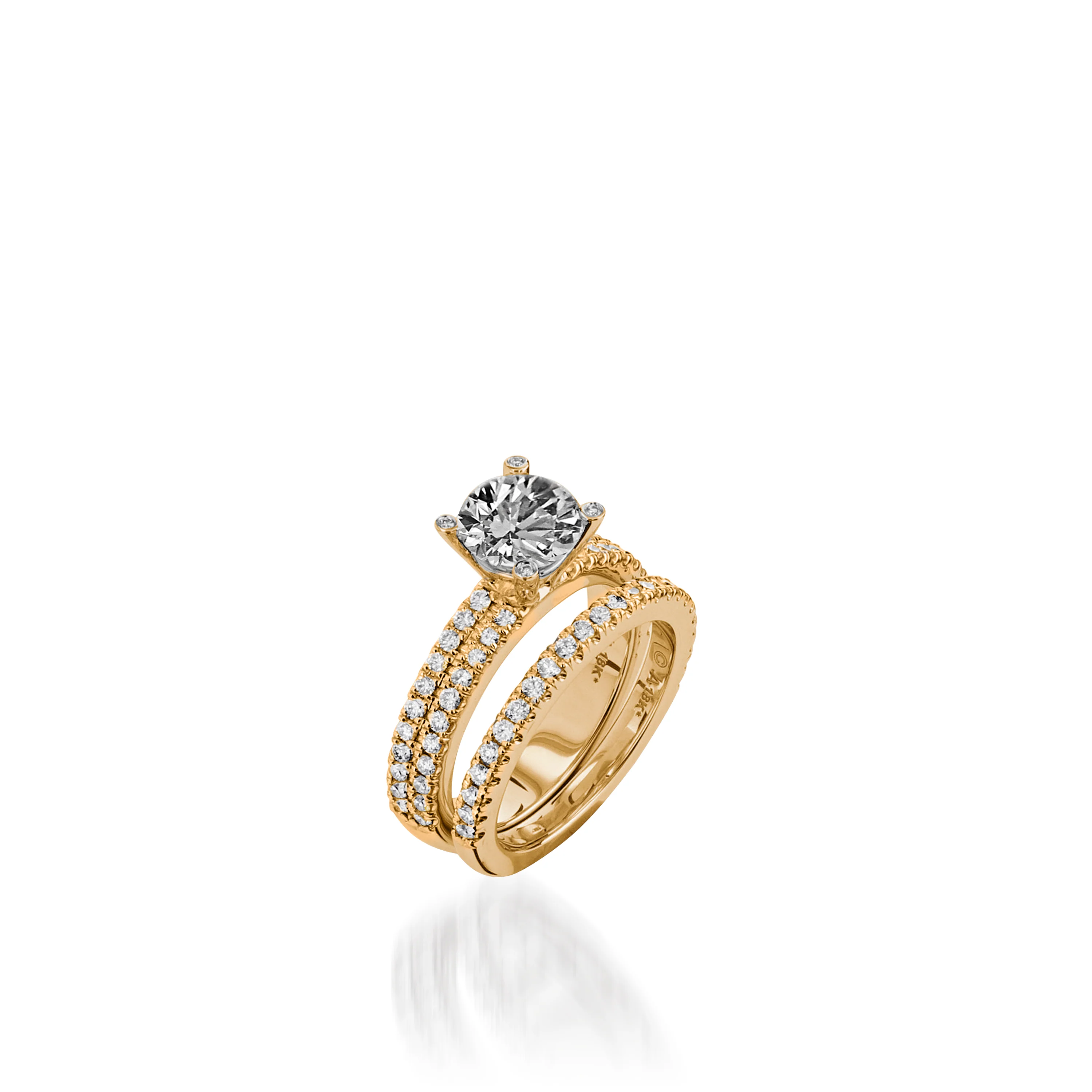 Dynasty Yellow Gold Engagement Ring - Image 5