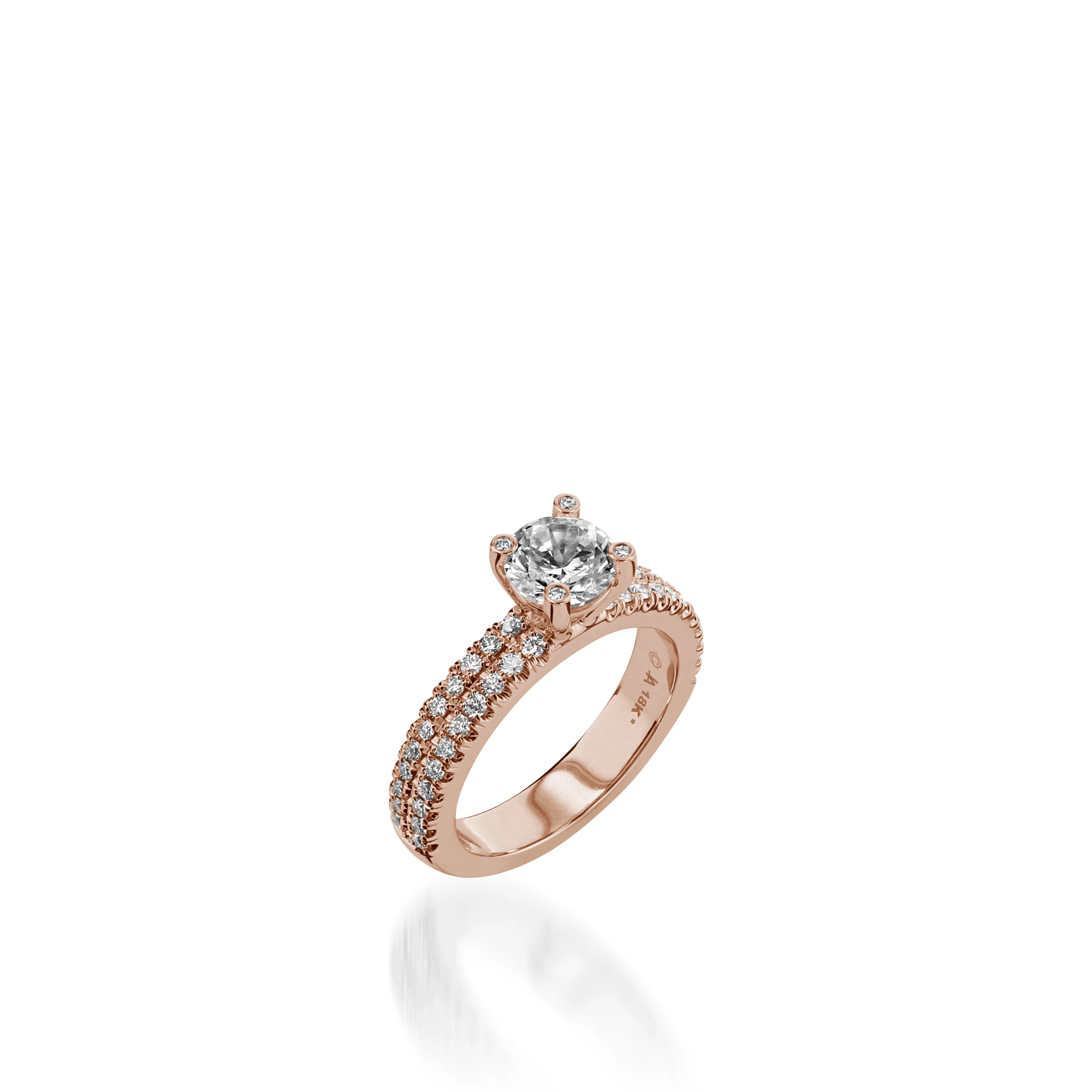 Dynasty Yellow Gold Engagement Ring - Image 8