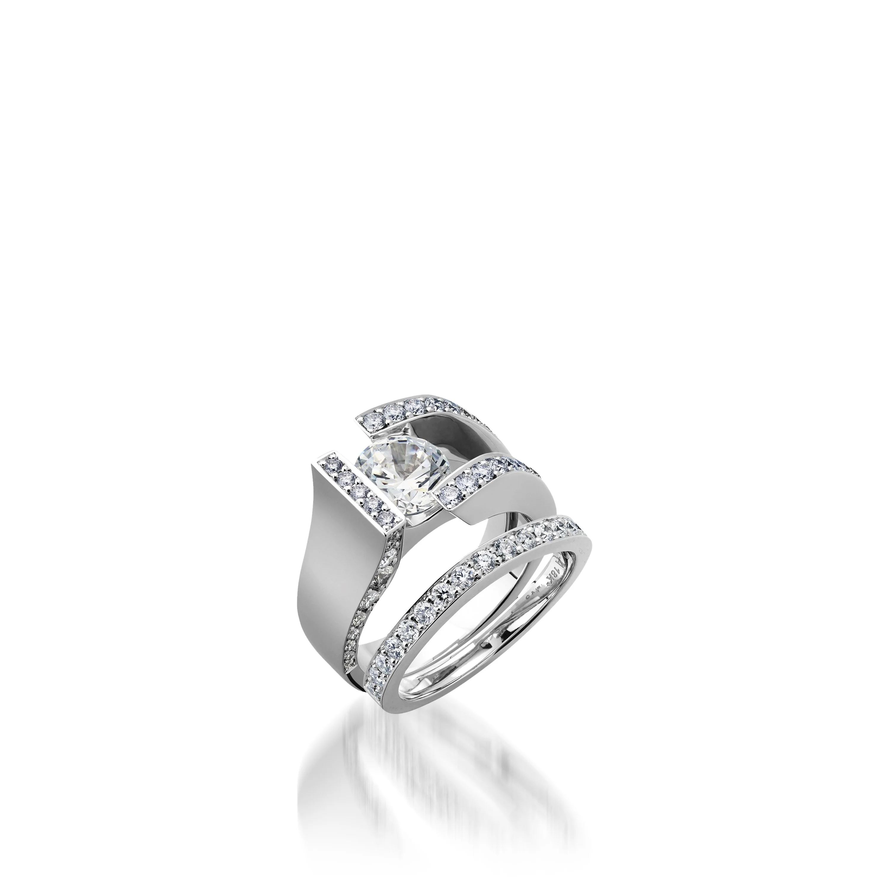 Elevate White Gold Diamond Ring - Image 3