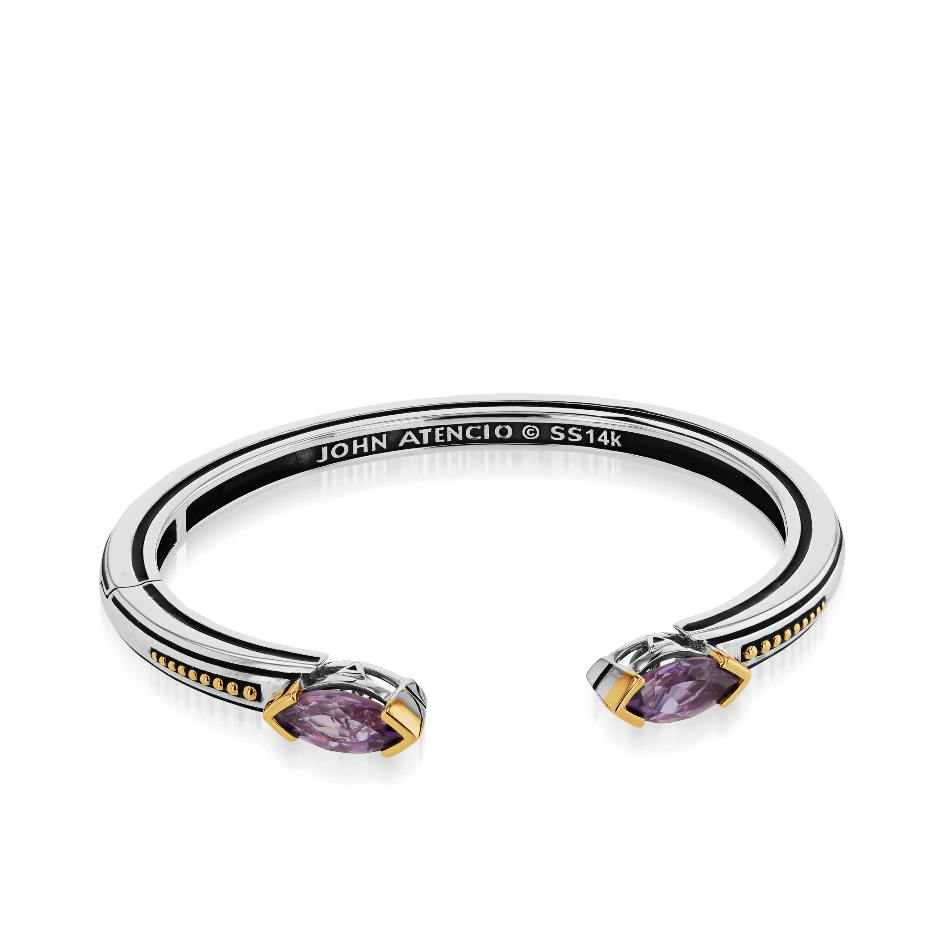 Elixir Gemstone Hinged Cuff Bracelet - Image 3