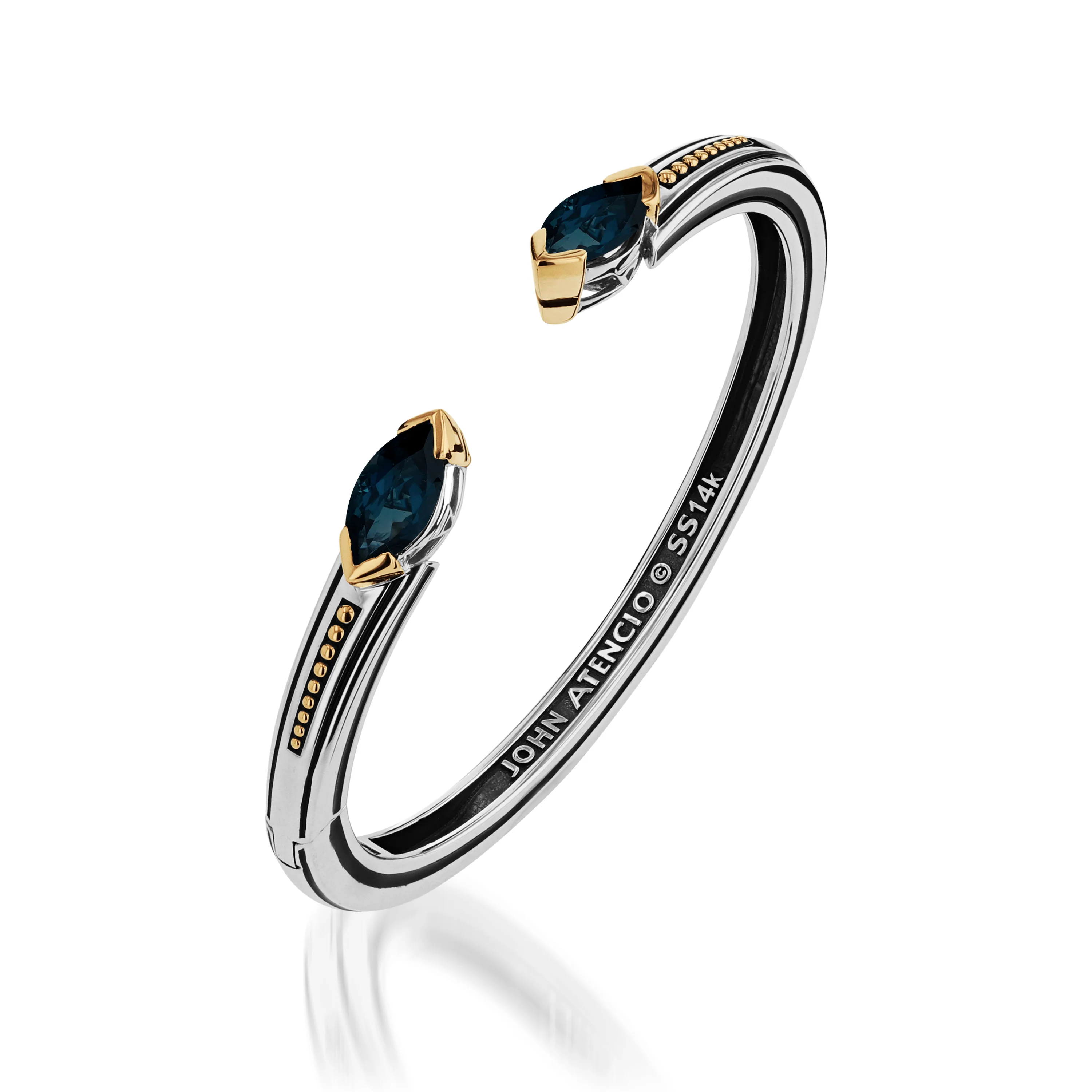 Elixir Gemstone Hinged Cuff Bracelet - Image 4