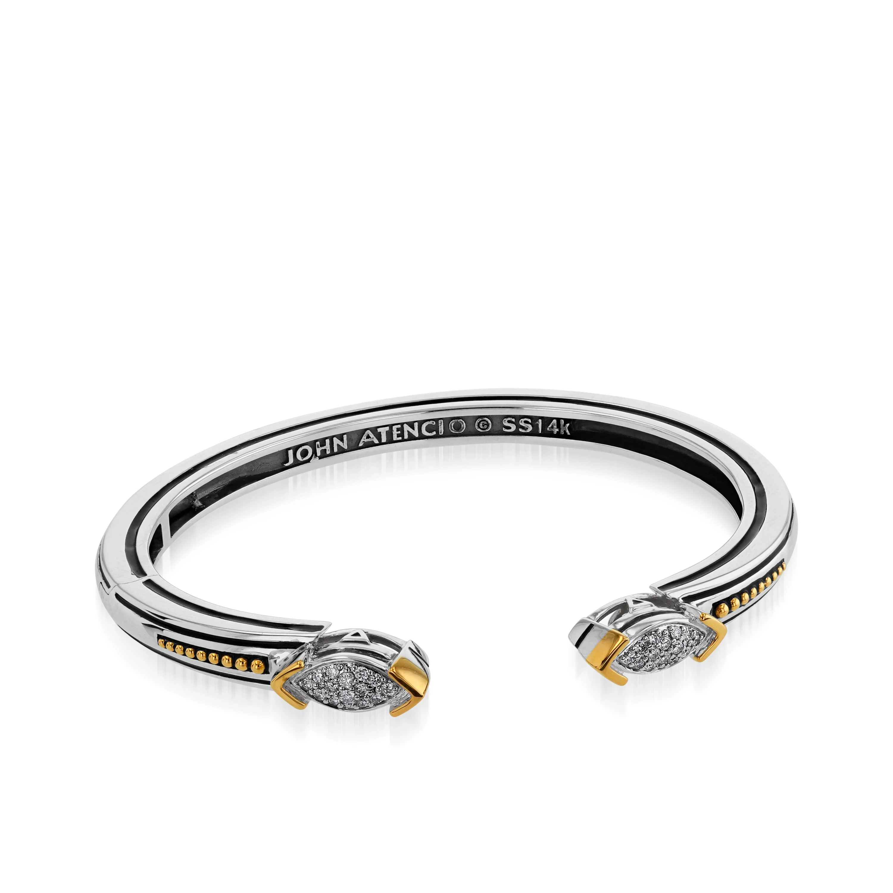 Elixir Pave Diamond Hinged Cuff Bracelet - Image 3