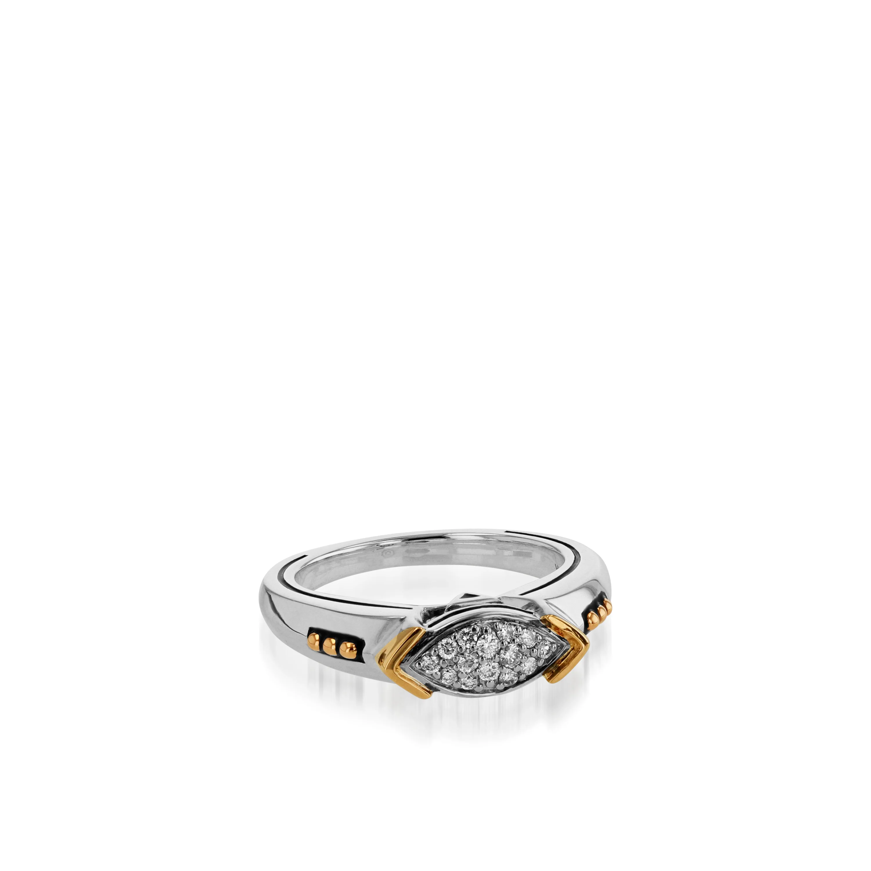 Elixir Small Stack Pave Diamond Ring - Image 3