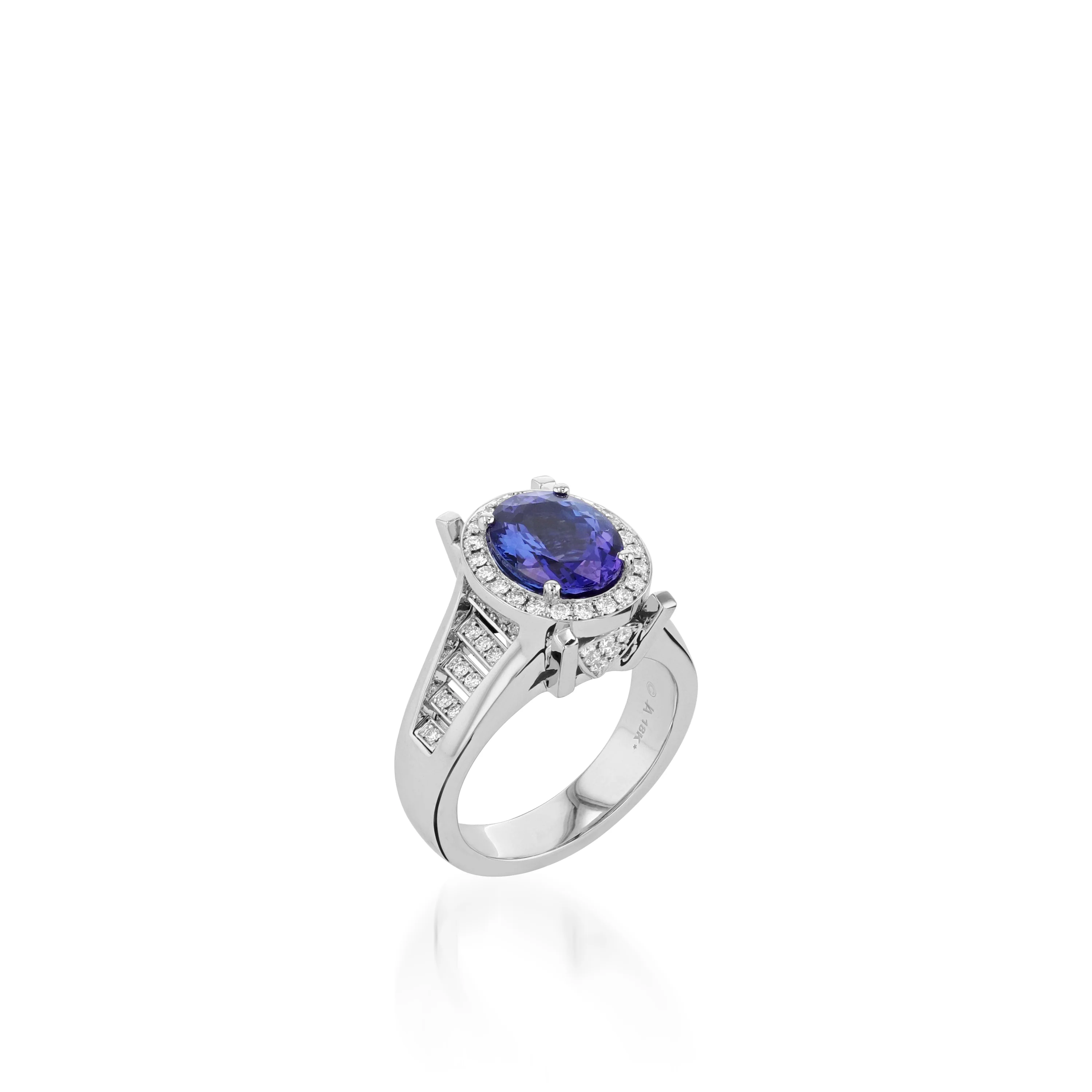 Elizabeth Elite Tanzanite and Diamond Ring
