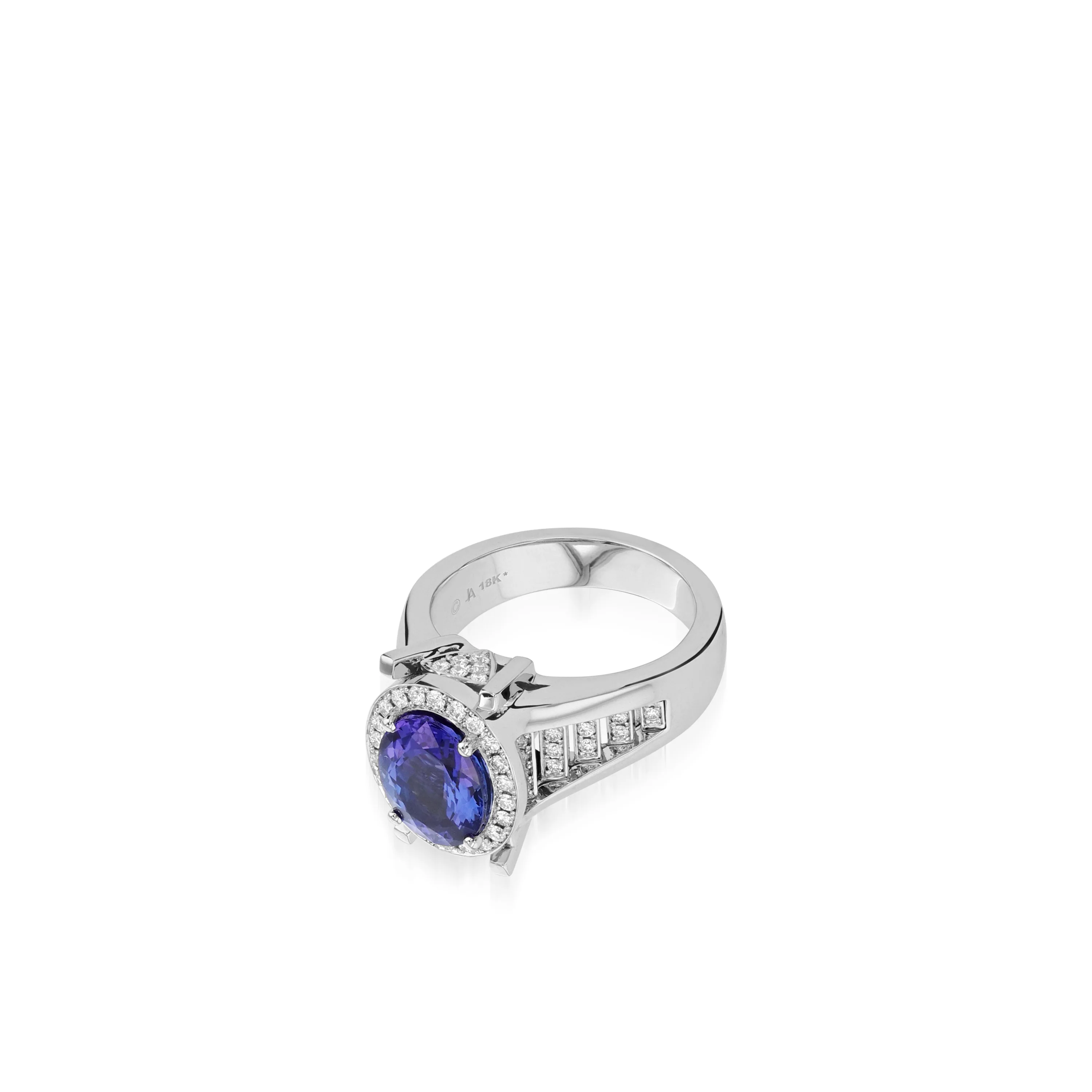 Elizabeth Elite Tanzanite and Diamond Ring - Image 2