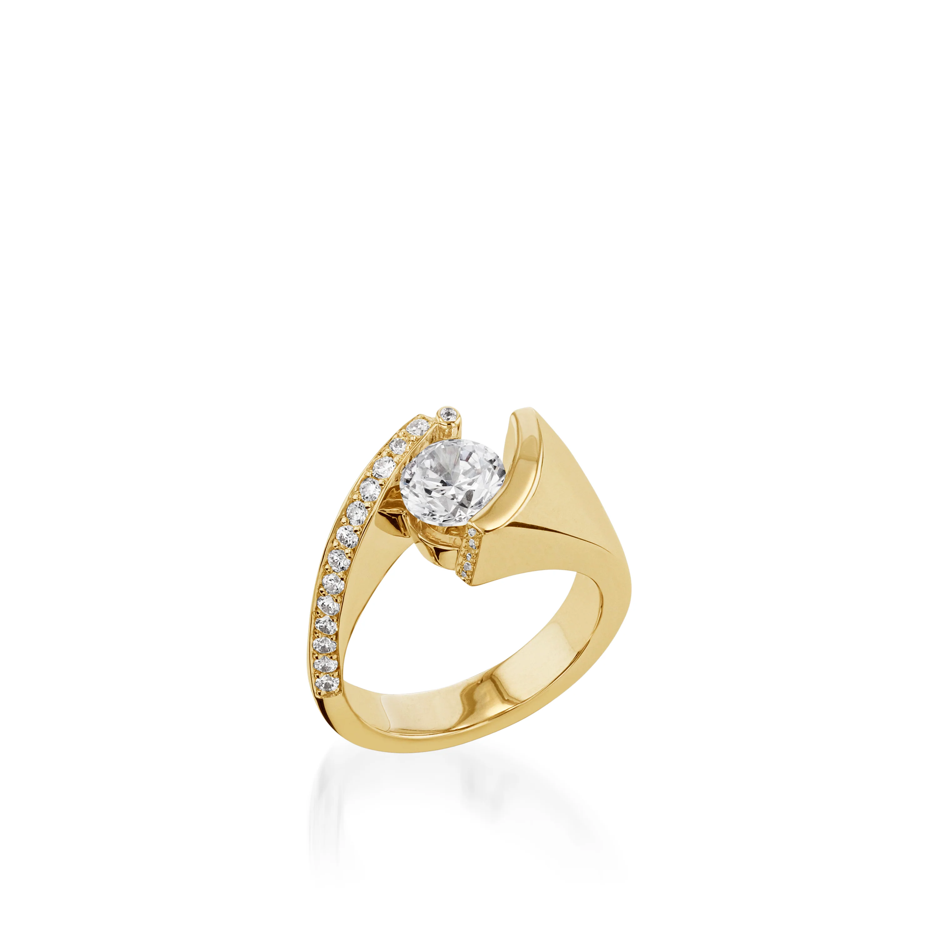 Embrace Yellow Gold Engagement Ring - Image 3