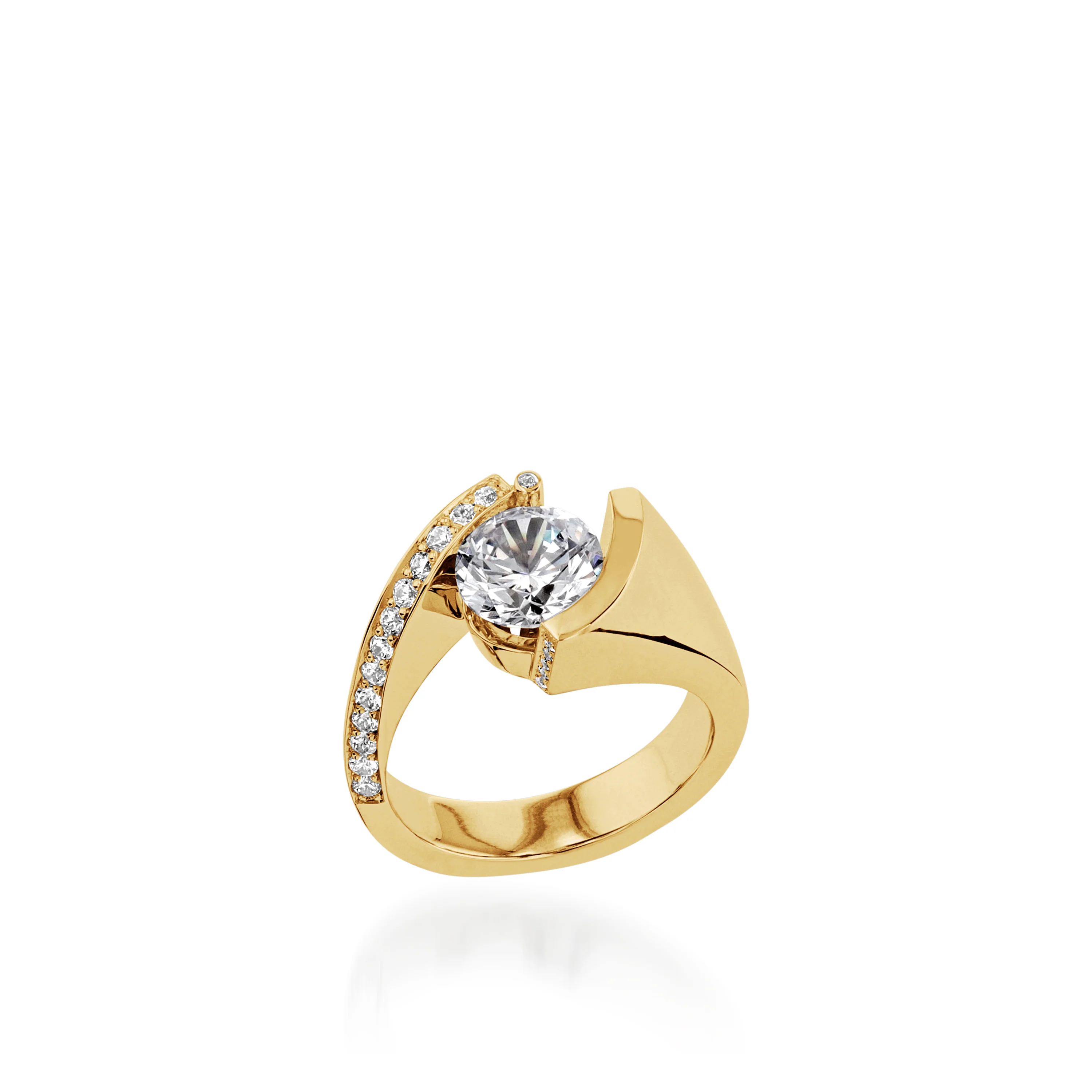 Embrace Yellow Gold Engagement Ring - Image 4