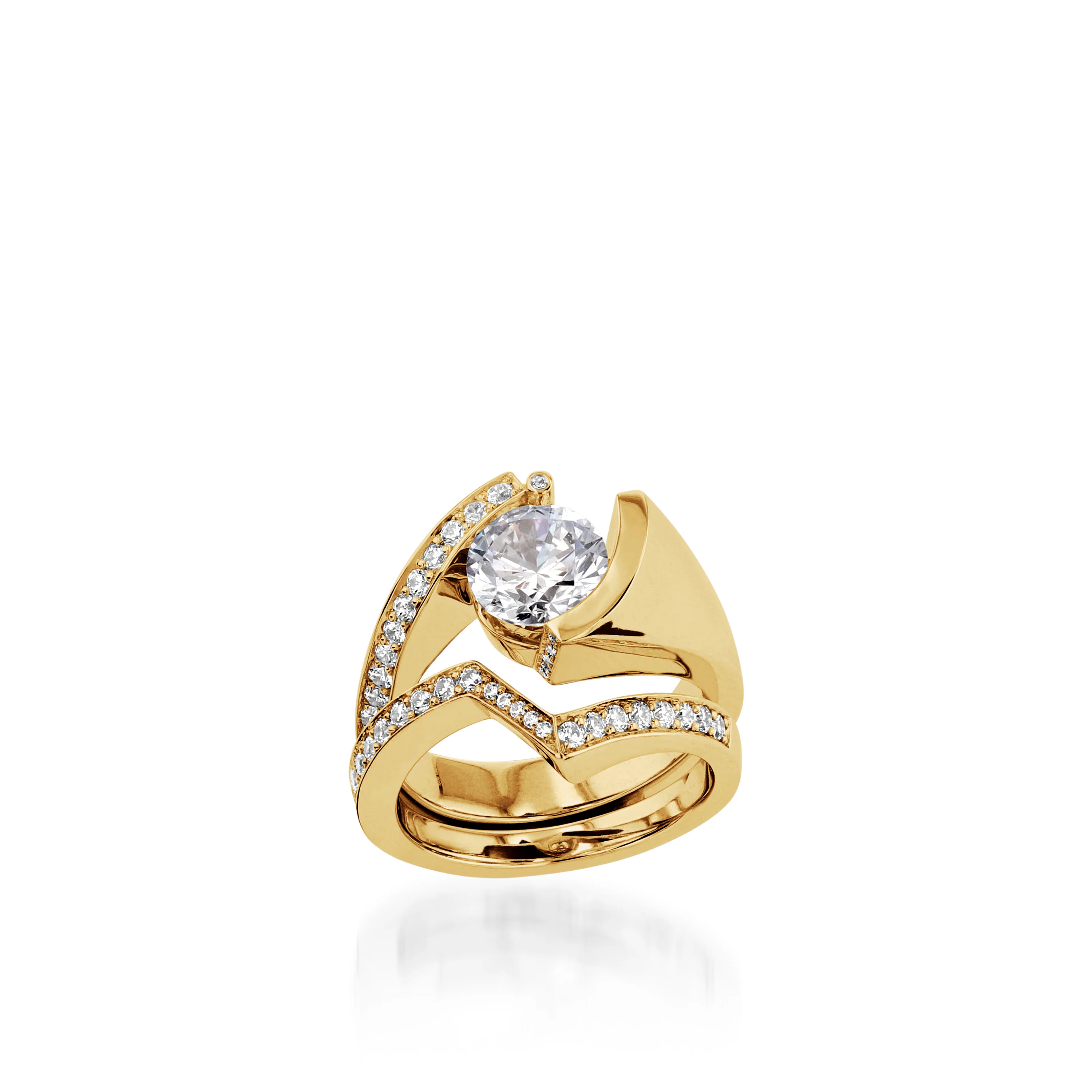 Embrace Yellow Gold Engagement Ring - Image 5