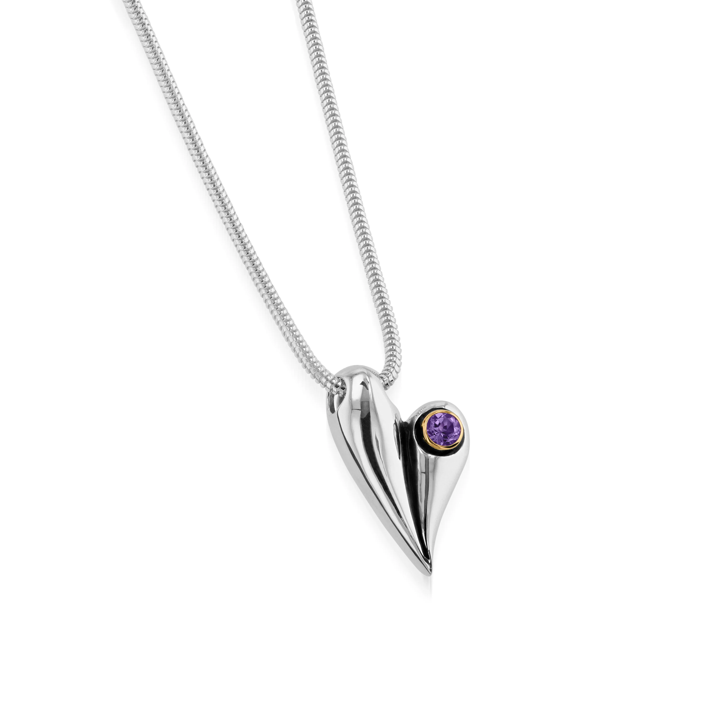 Endearment Small Birthstone Heart Pendant - Image 4