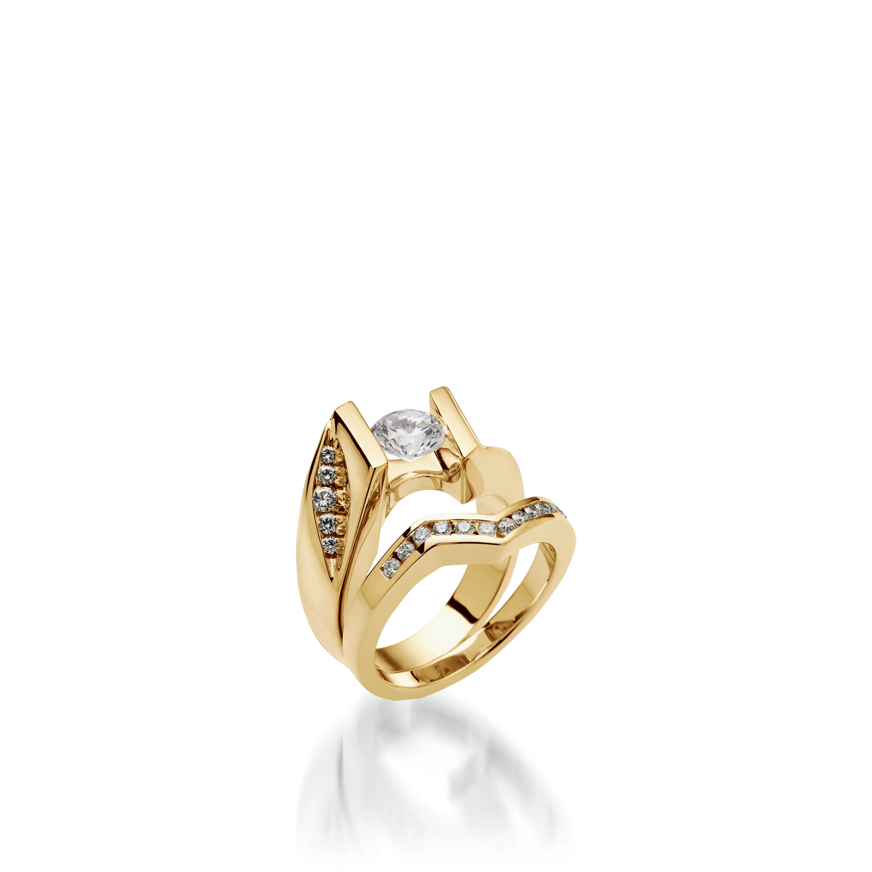Episode Yellow Gold Engagement Ring - Image 2