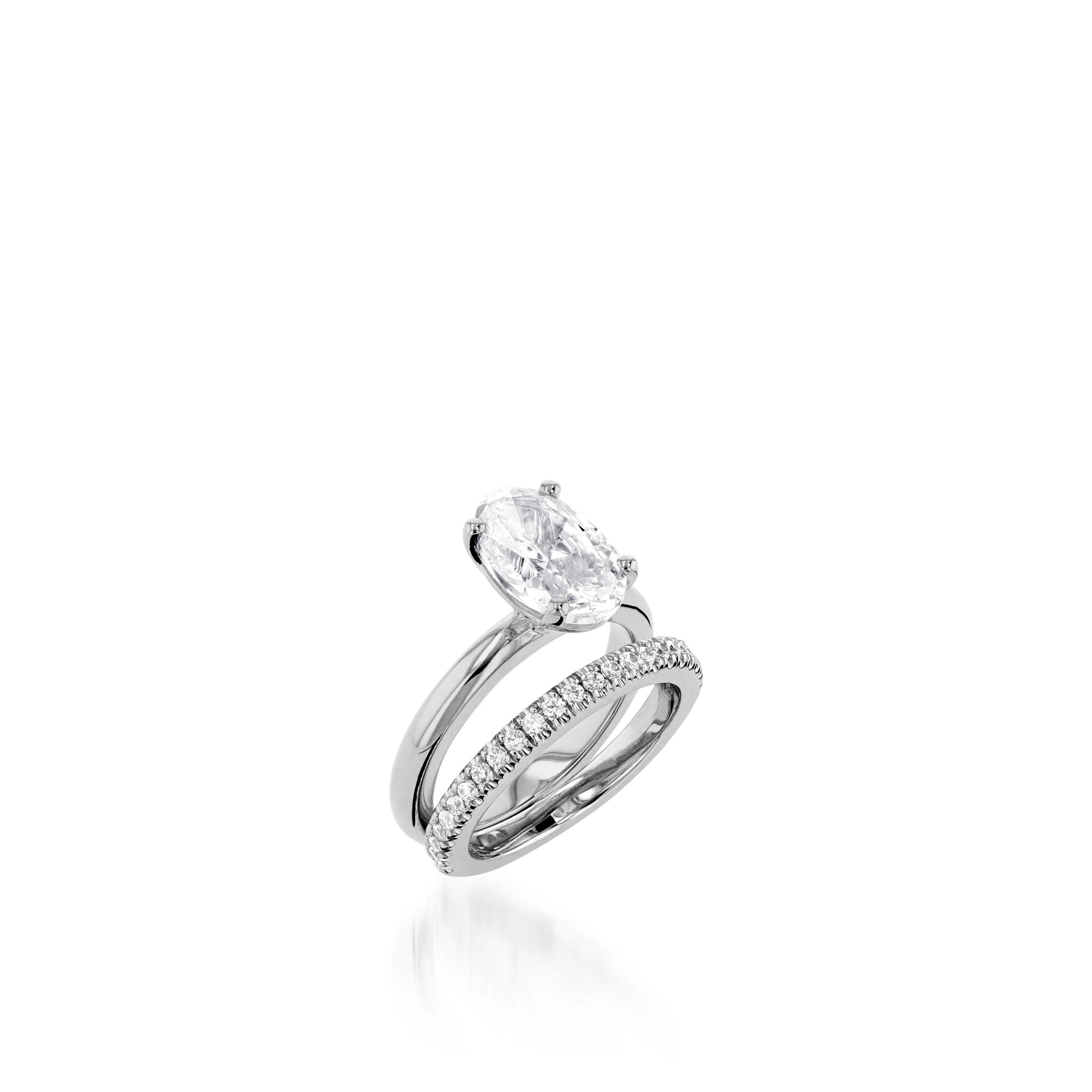 Essence 3-Carat Oval Solitaire Engagement Ring - Image 2