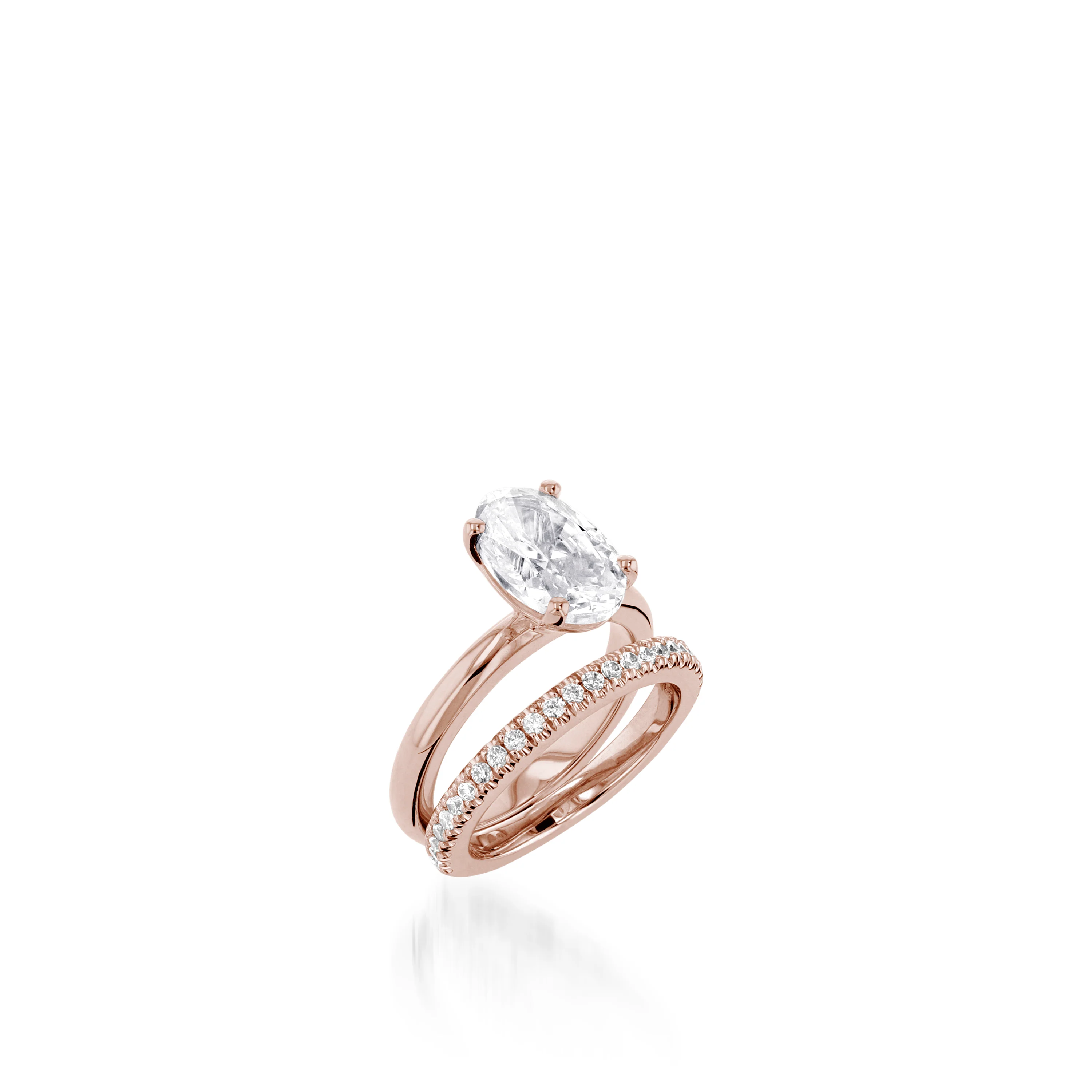 Essence 3-Carat Oval Solitaire Engagement Ring - Image 4