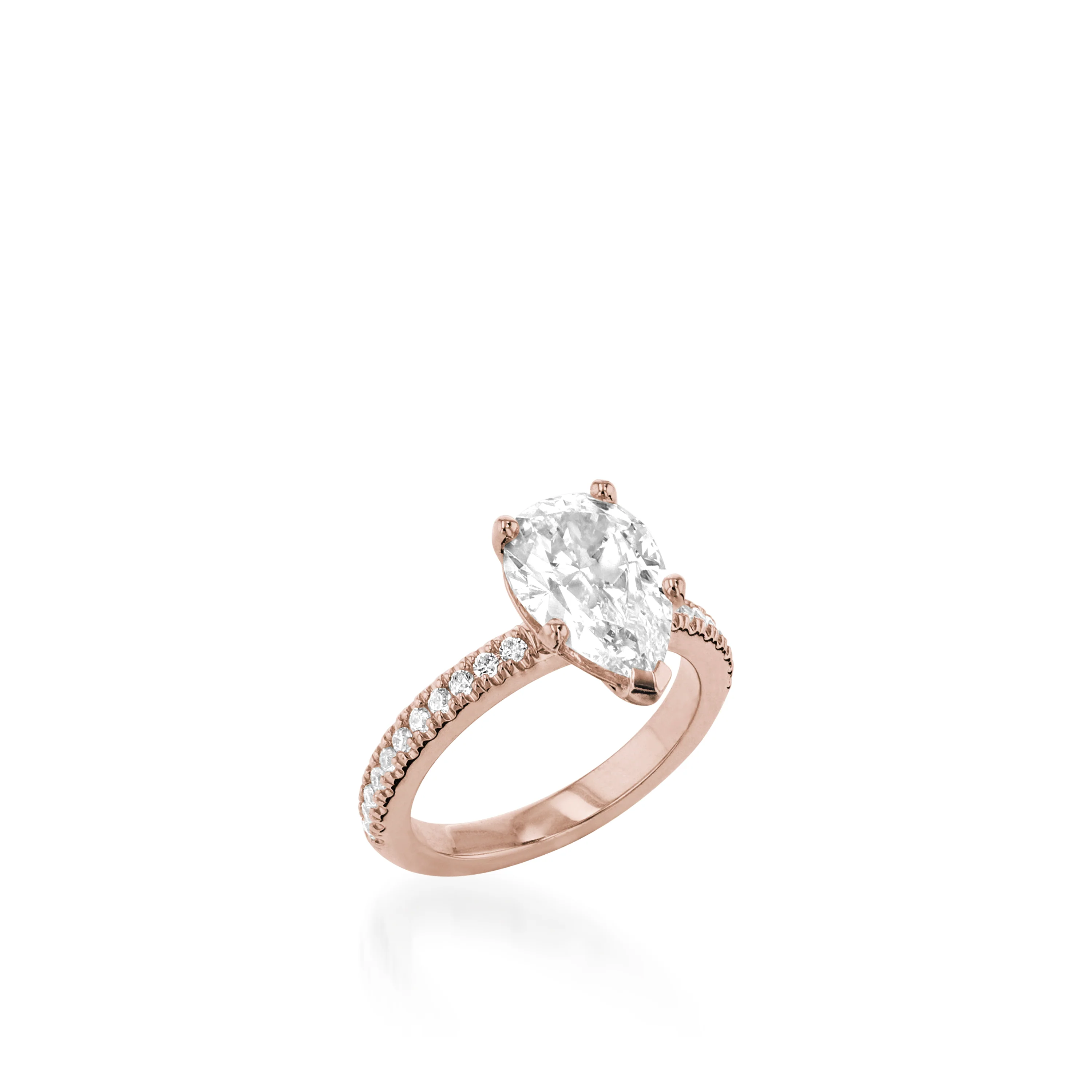 Essence 3-Carat Pear Shaped Engagement Ring - Image 5