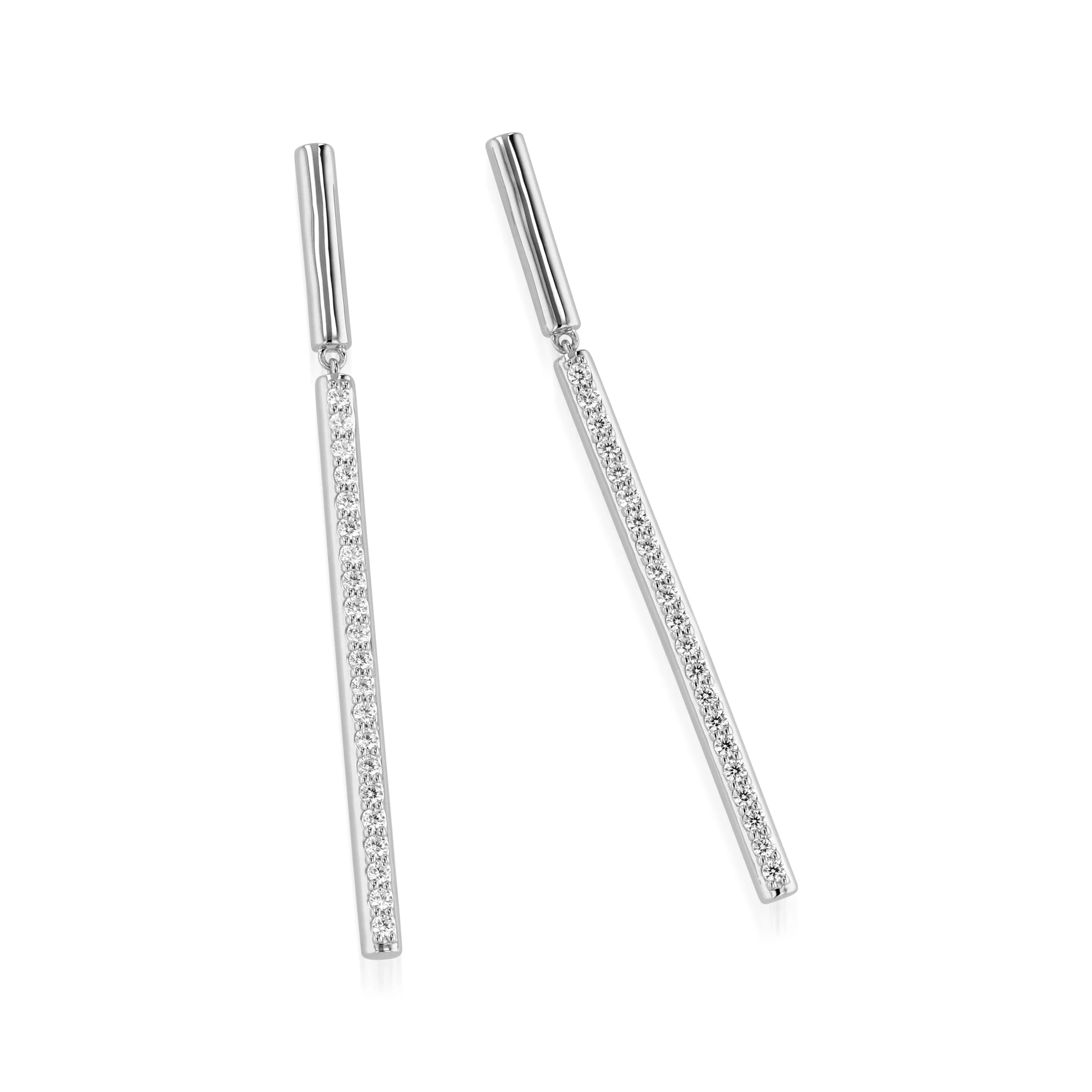 Essence Diamond Dangle Earrings - Image 3