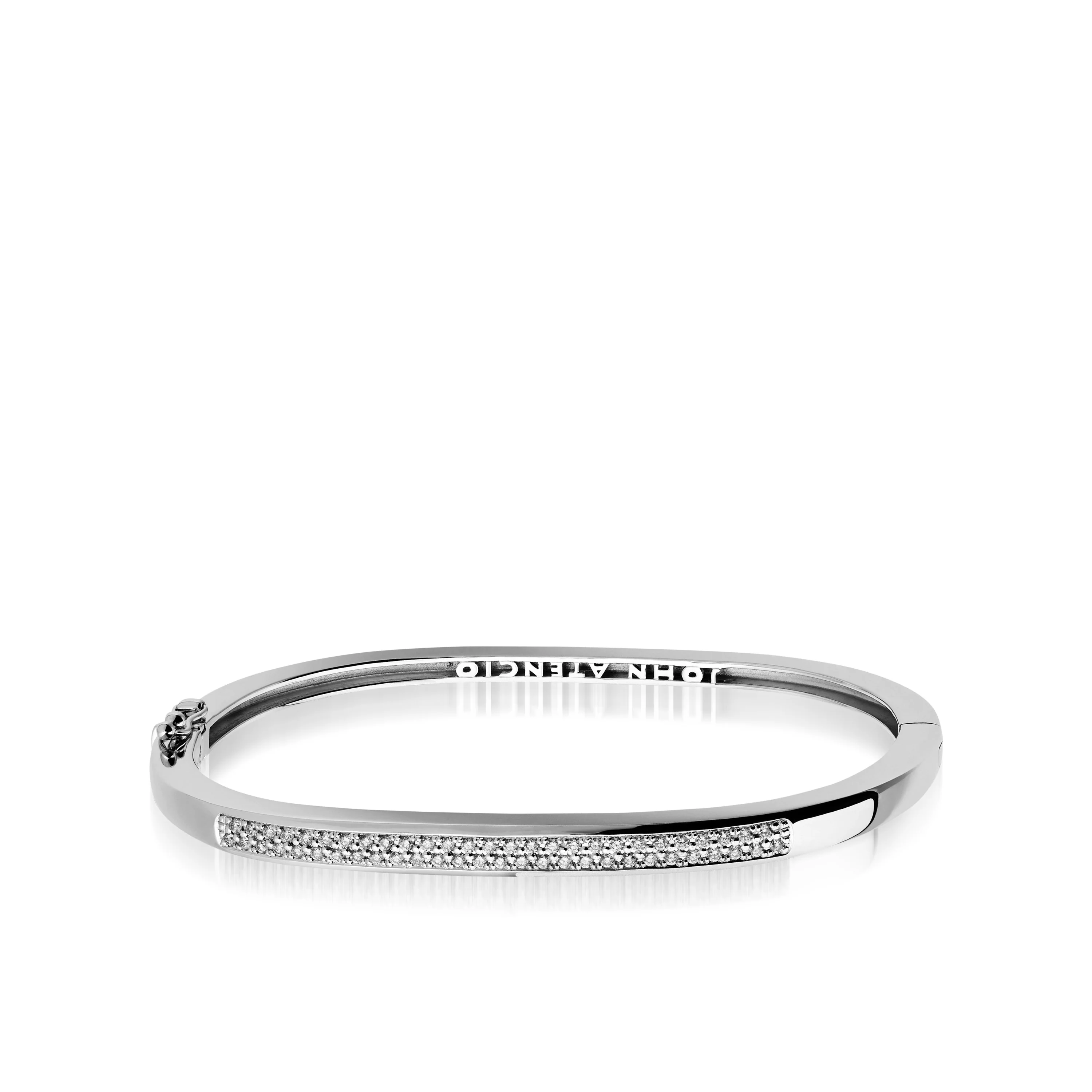Essence Two-Row Pave Diamond Bracelet - Image 3