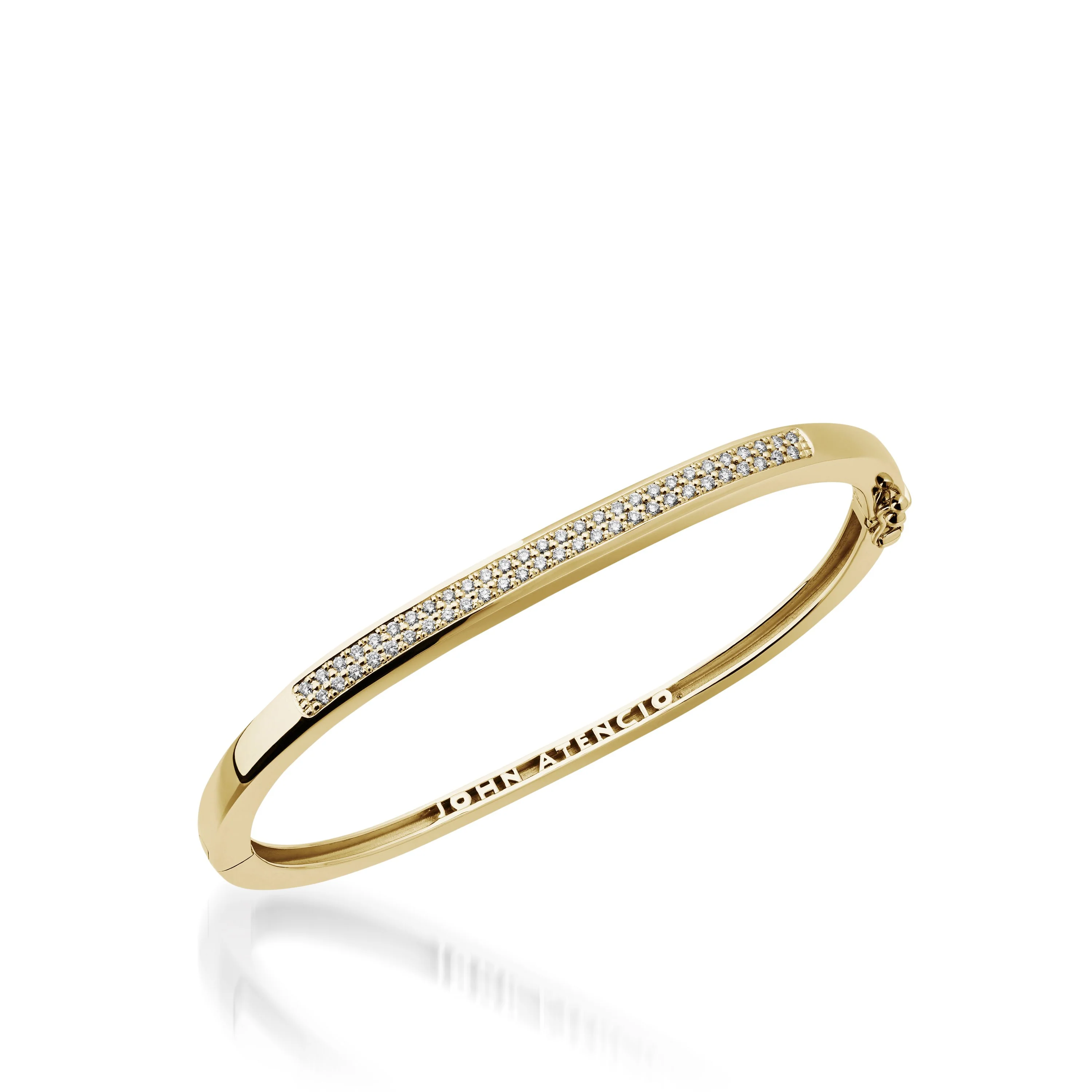 Essence Two-Row Pave Diamond Bracelet - Image 4