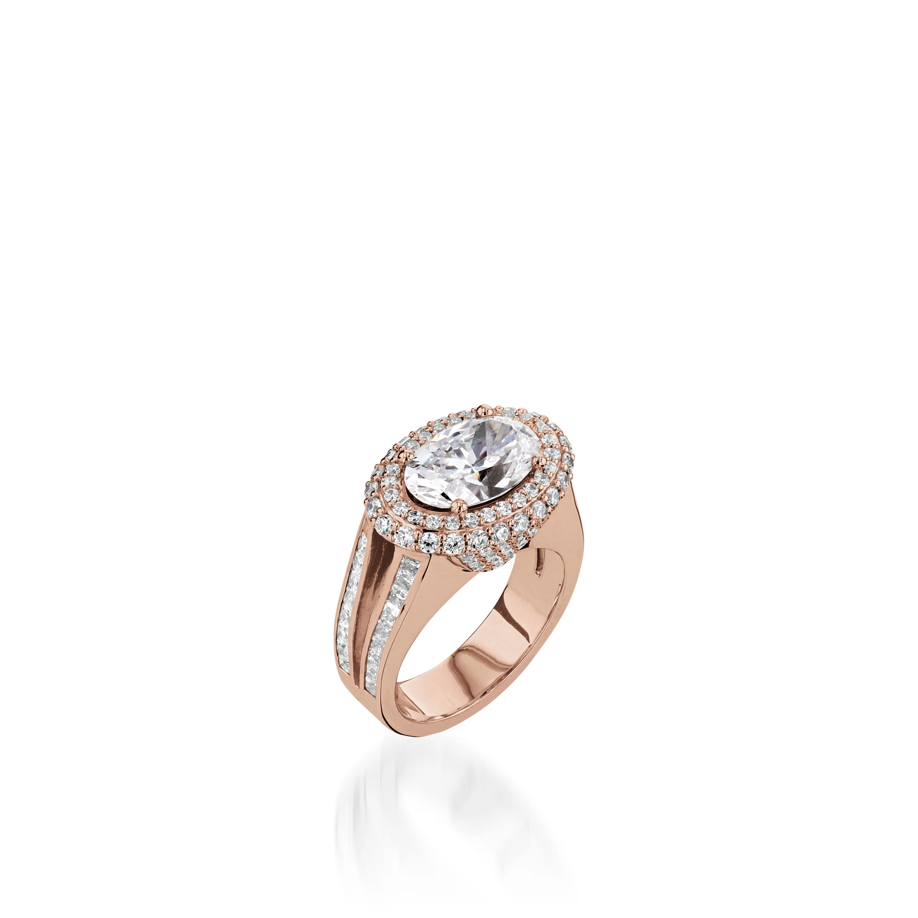 Florence Elite White Gold Diamond Ring - Image 4