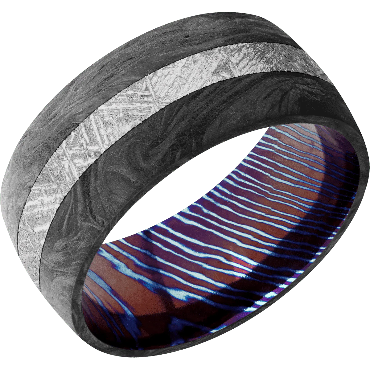 Forged Carbon Fiber + None Finish + Titanium Damascus - Image 2