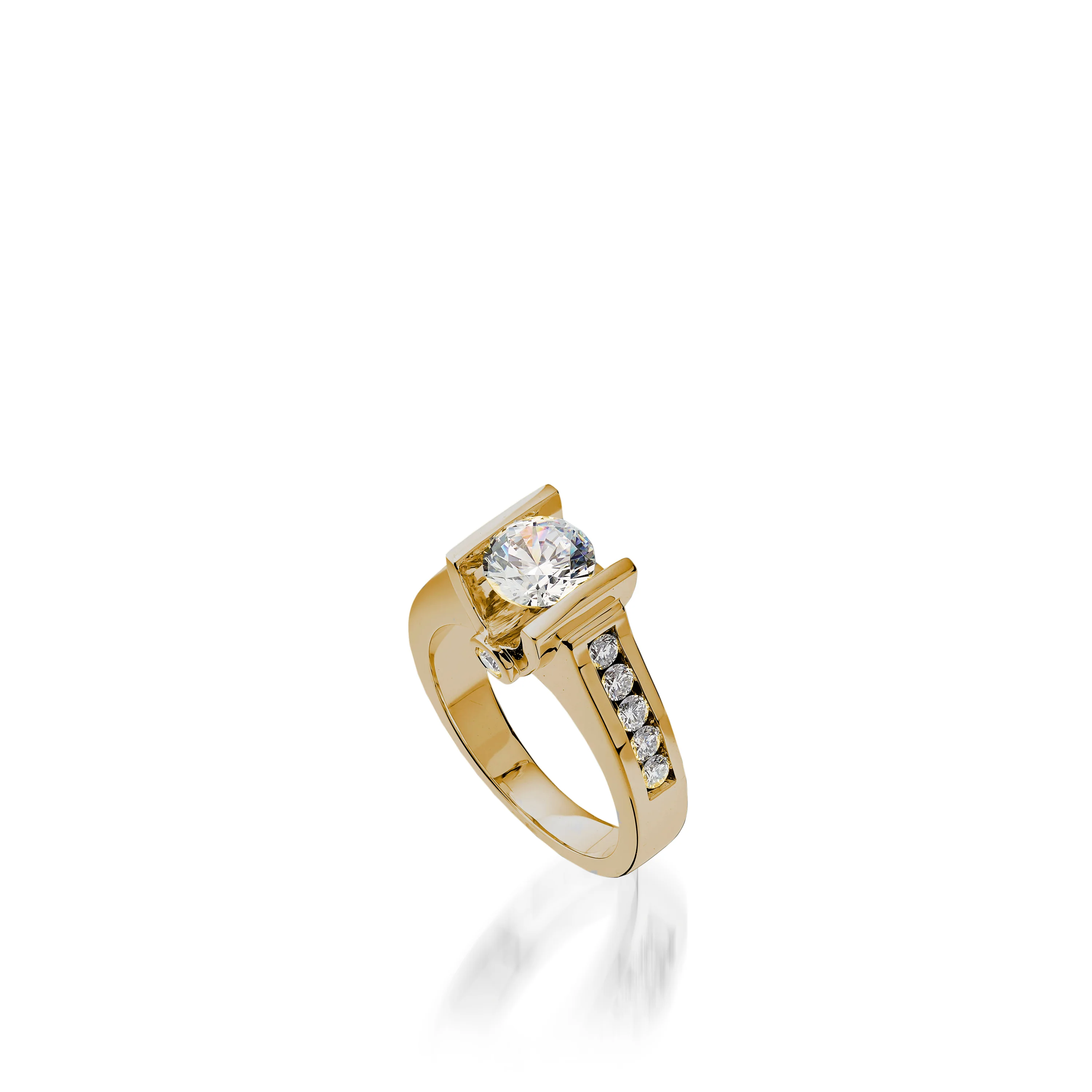 Grace Yellow Gold Engagement Ring