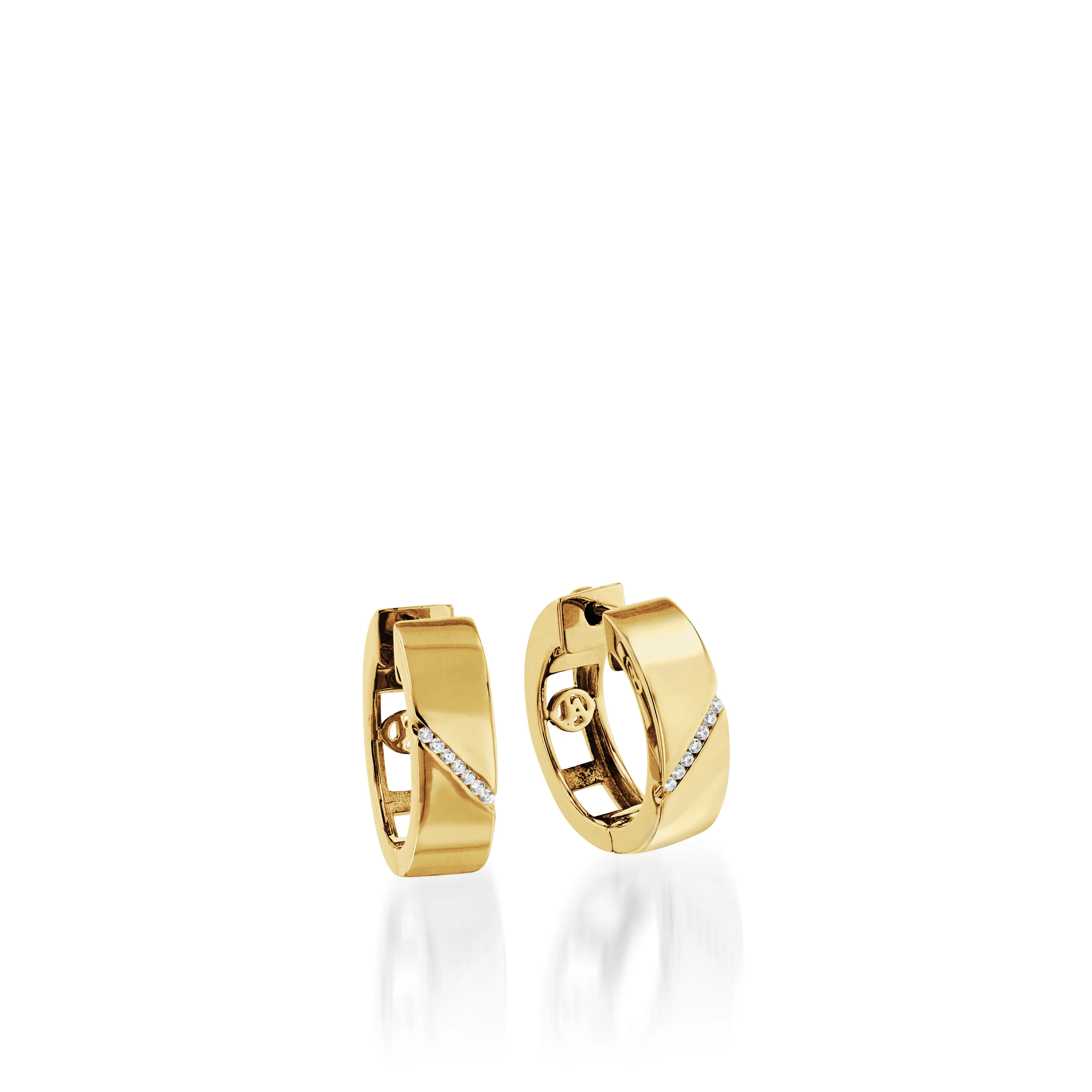 Havana Diamond Hoop Earrings