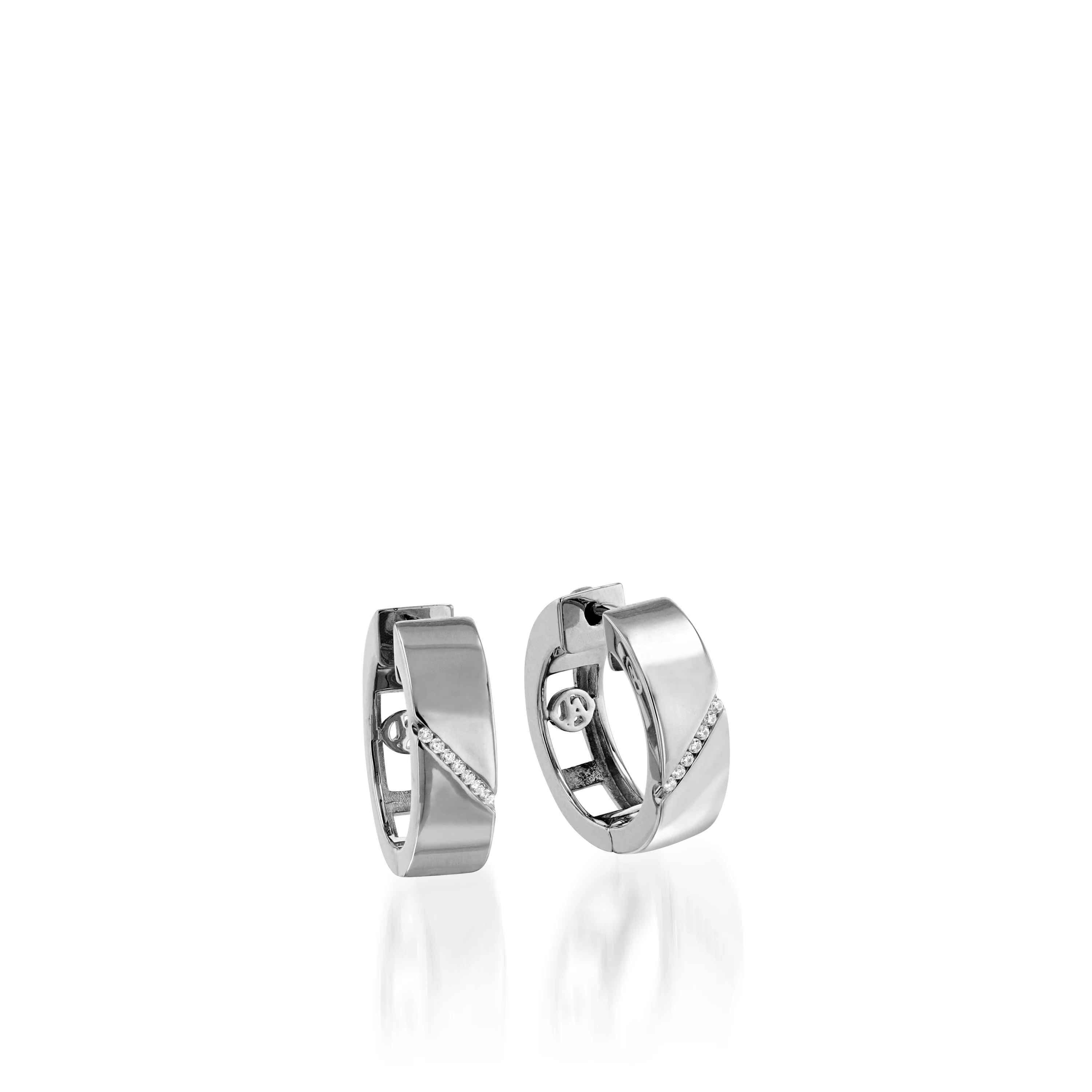 Havana Diamond Hoop Earrings - Image 3