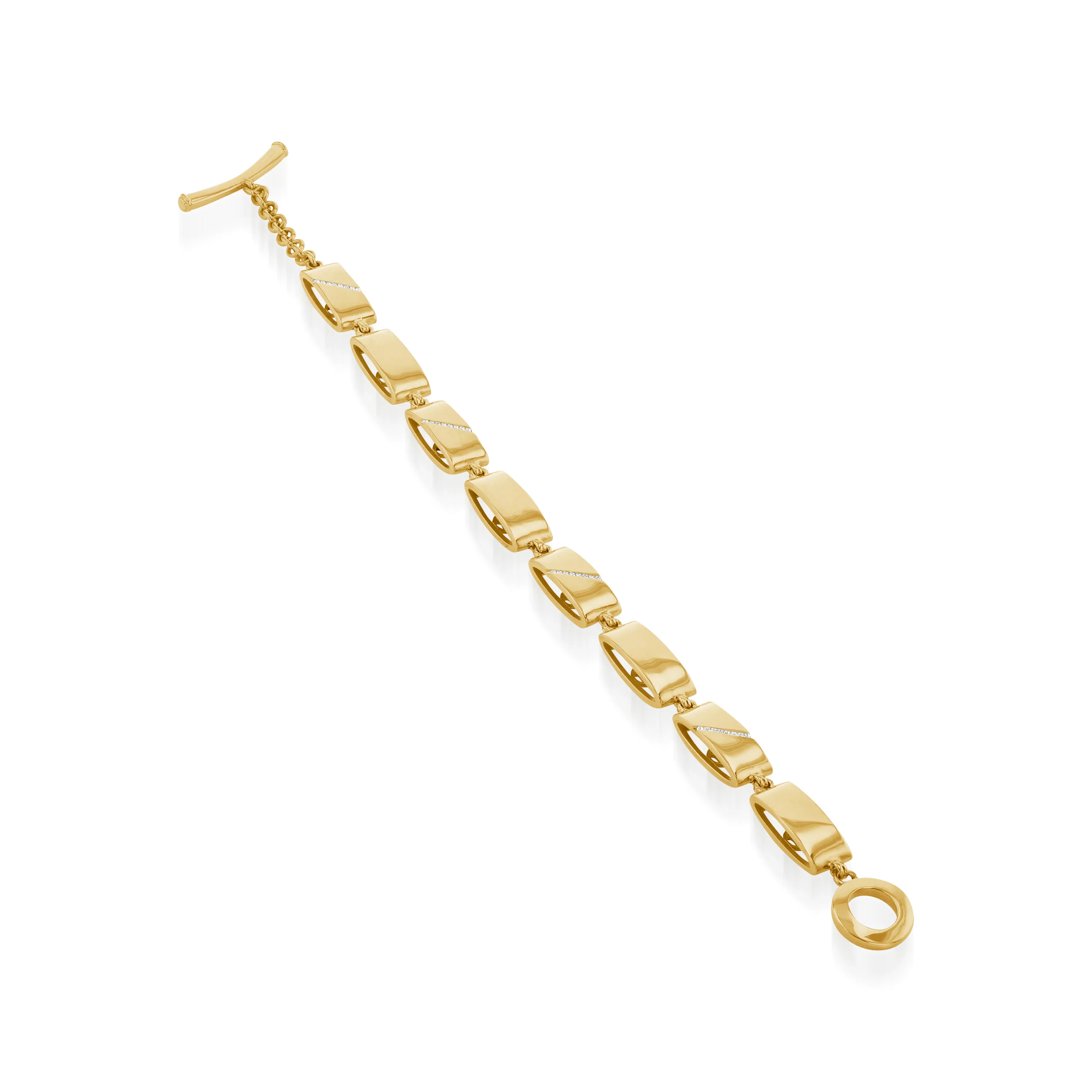 Havana Diamond Link Bracelet - Image 2