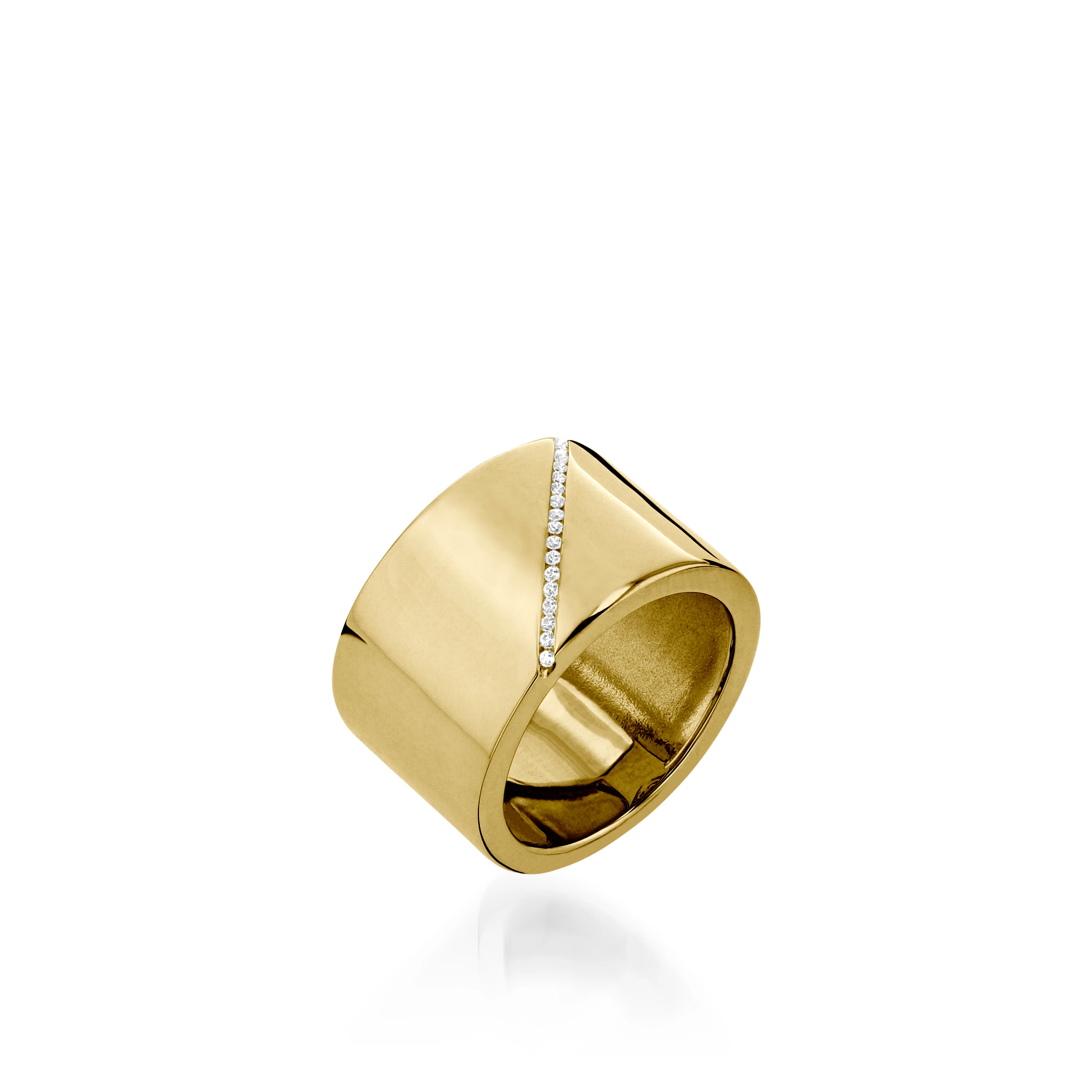 Havana Diamond Wide Ring