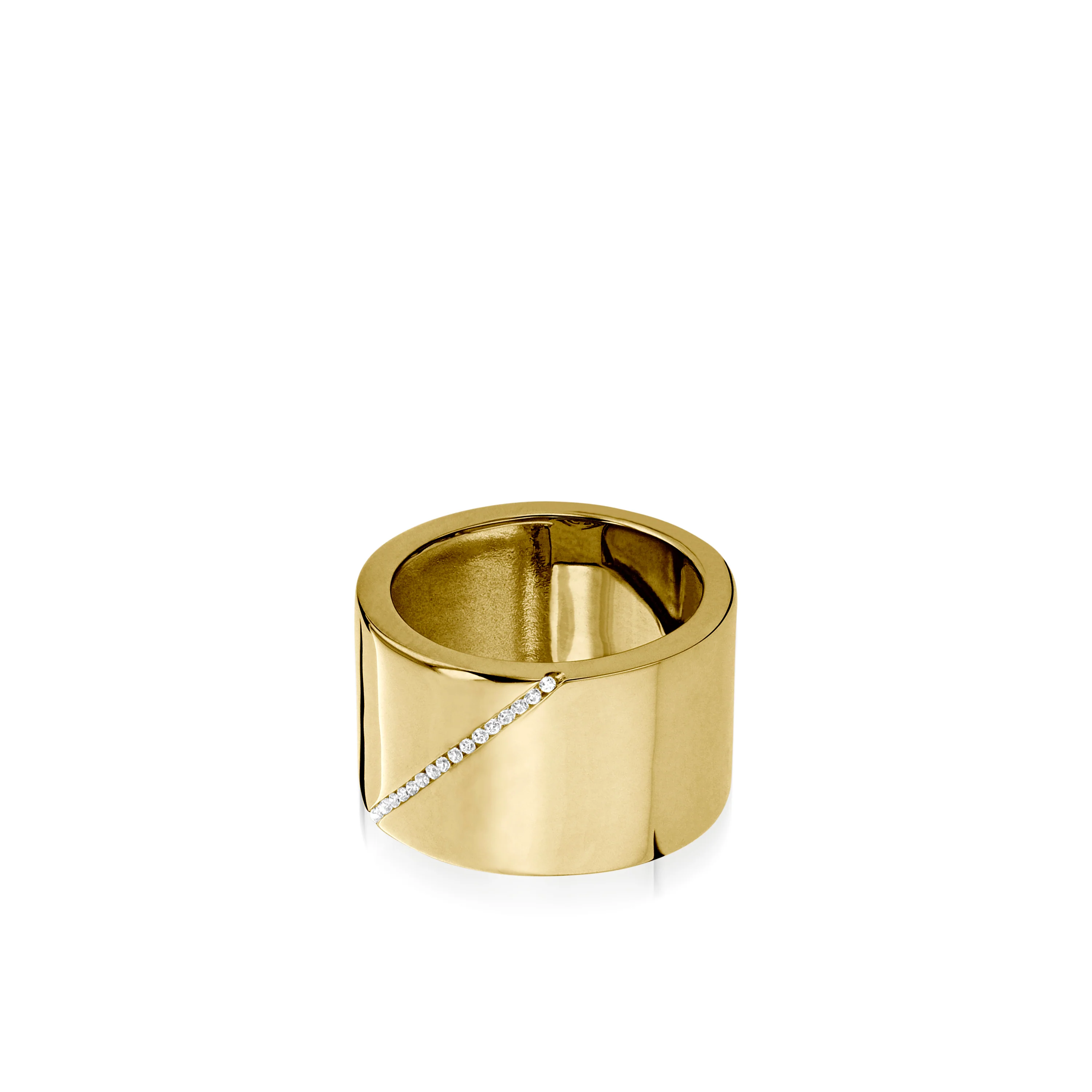 Havana Diamond Wide Ring - Image 3